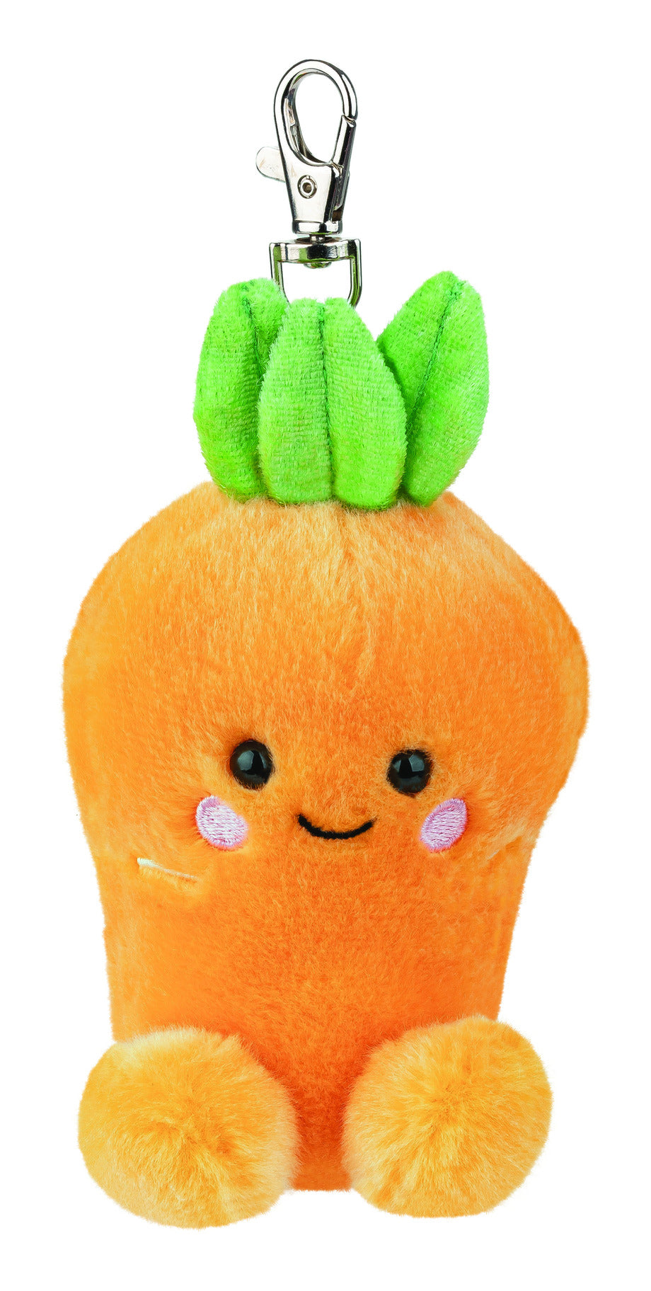 Aurora Palm Pals Cheerful Carrot Plush Keyring 4in