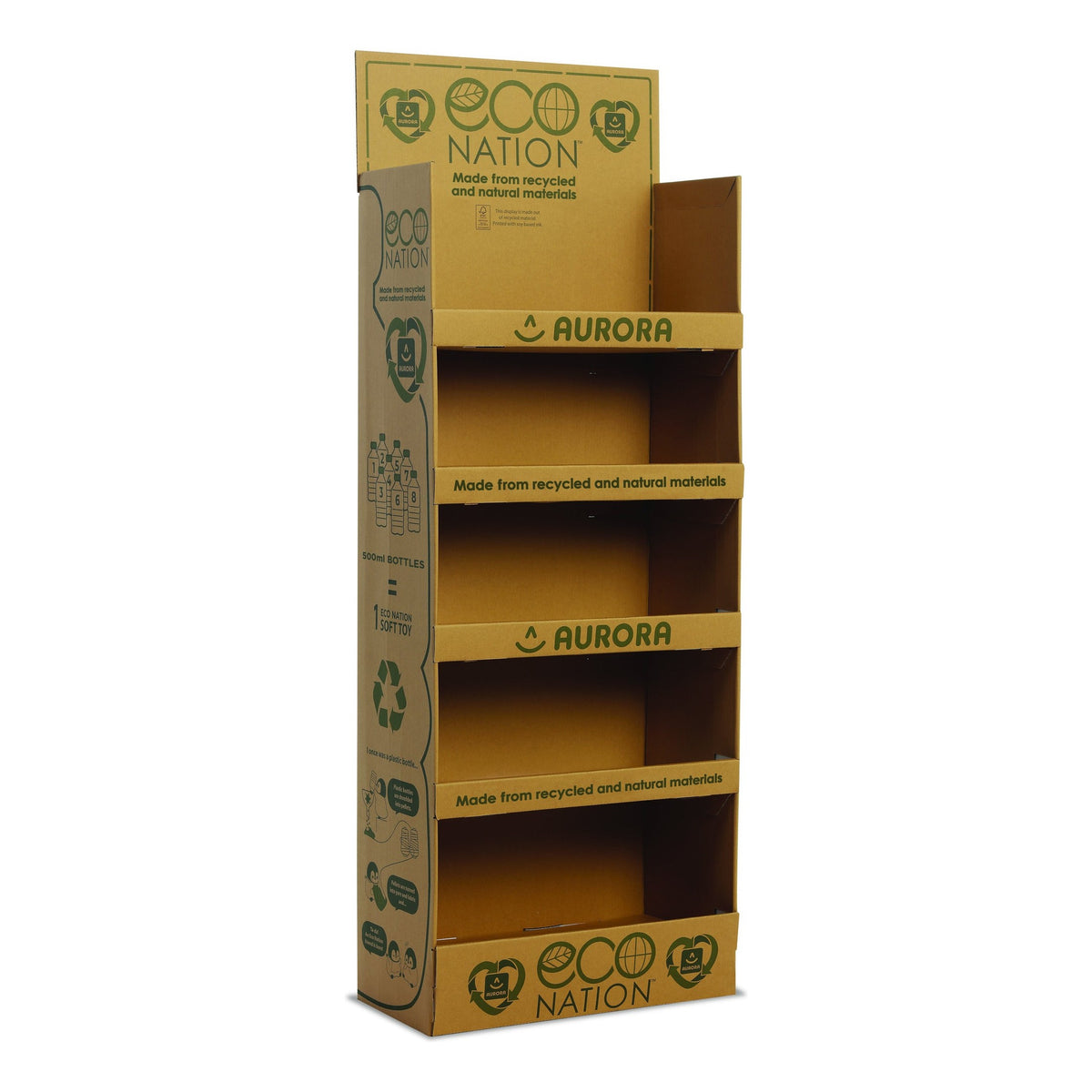 Aurora Eco Nation Empty Floor Standing Display Unit