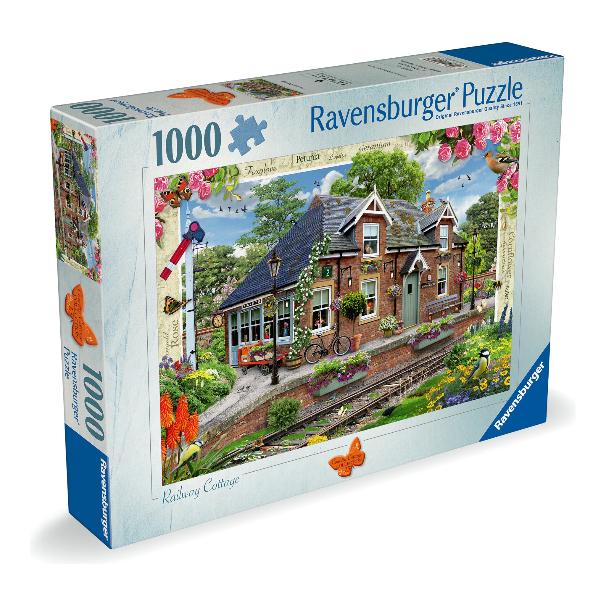 Ravensburger Country Cottage Collection No. 13 Railway Cottage 1000 Piece Jigsaw Puzzle