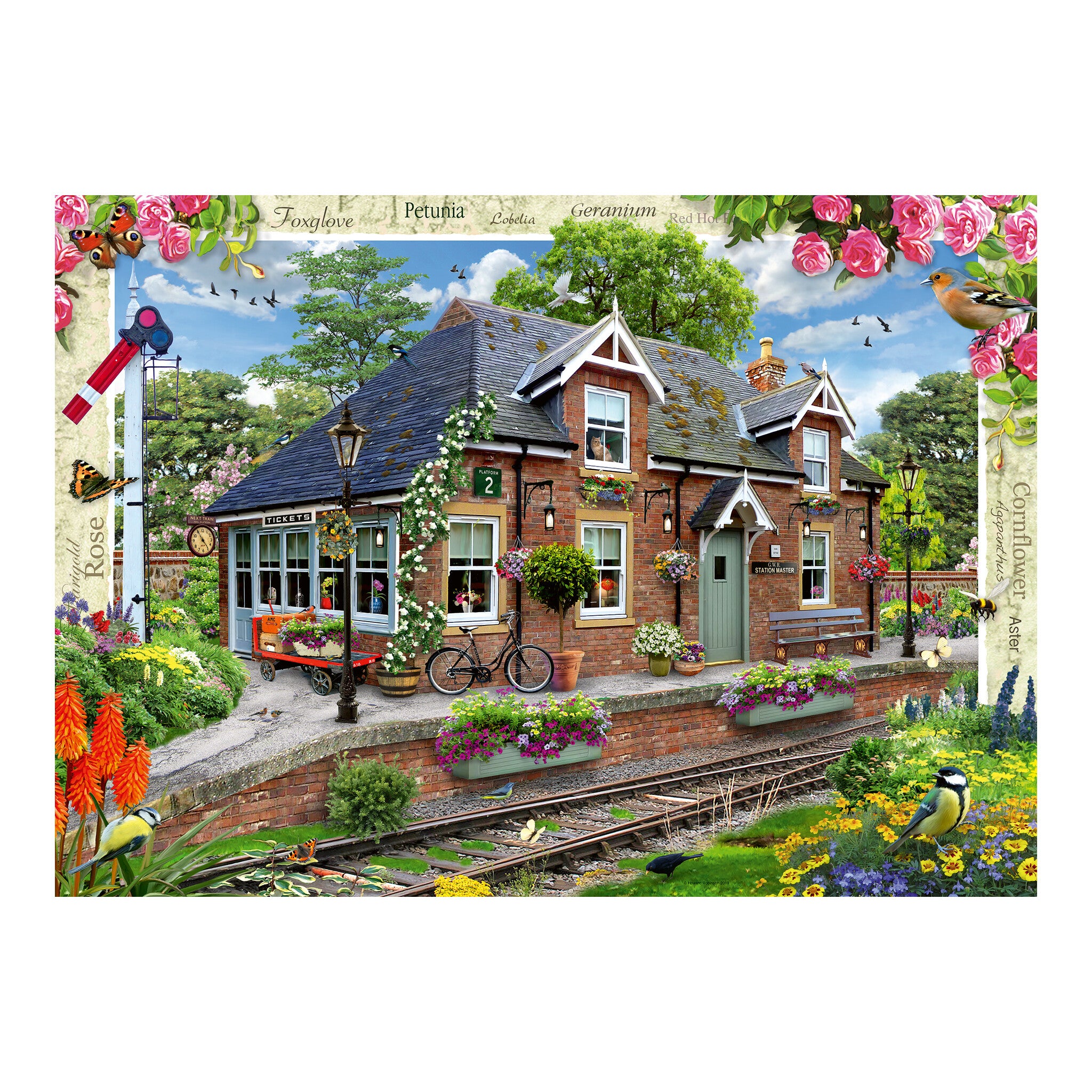 Ravensburger Country Cottage Collection No. 13 Railway Cottage 1000 Piece Jigsaw Puzzle