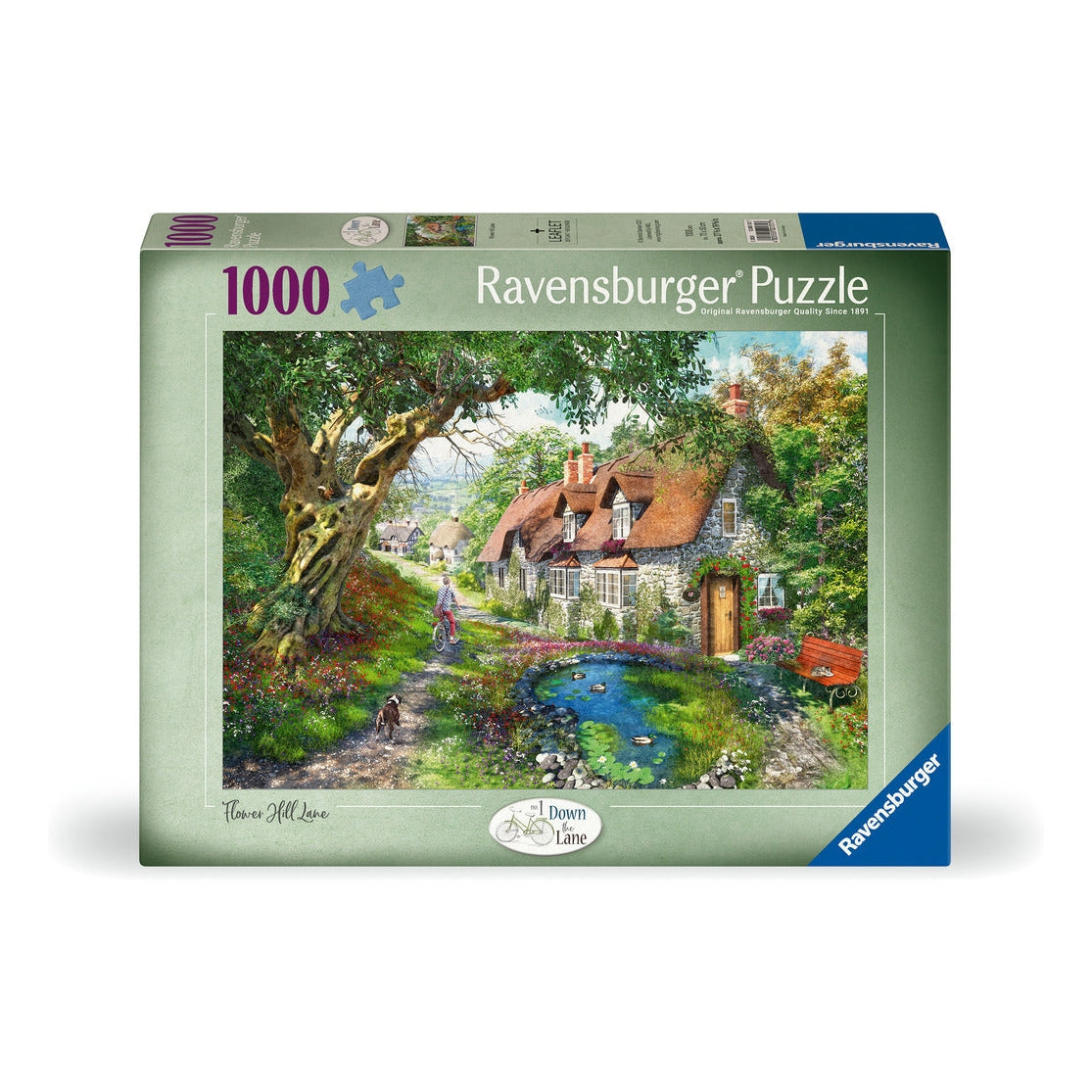 Ravensburger Down the Lane No1 Flower Hill Lane 1000 Piece Jigsaw Puzzle