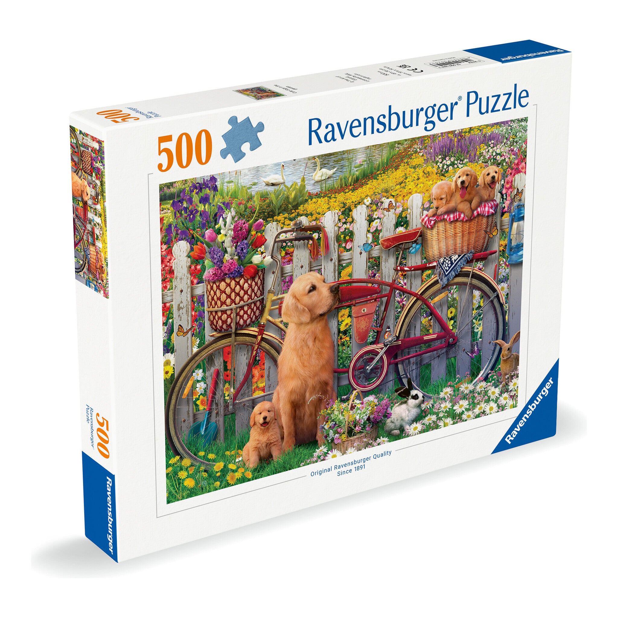 Ravensburger Cute Dogs in the Garden 500-Piece Jigsaw Puzzle