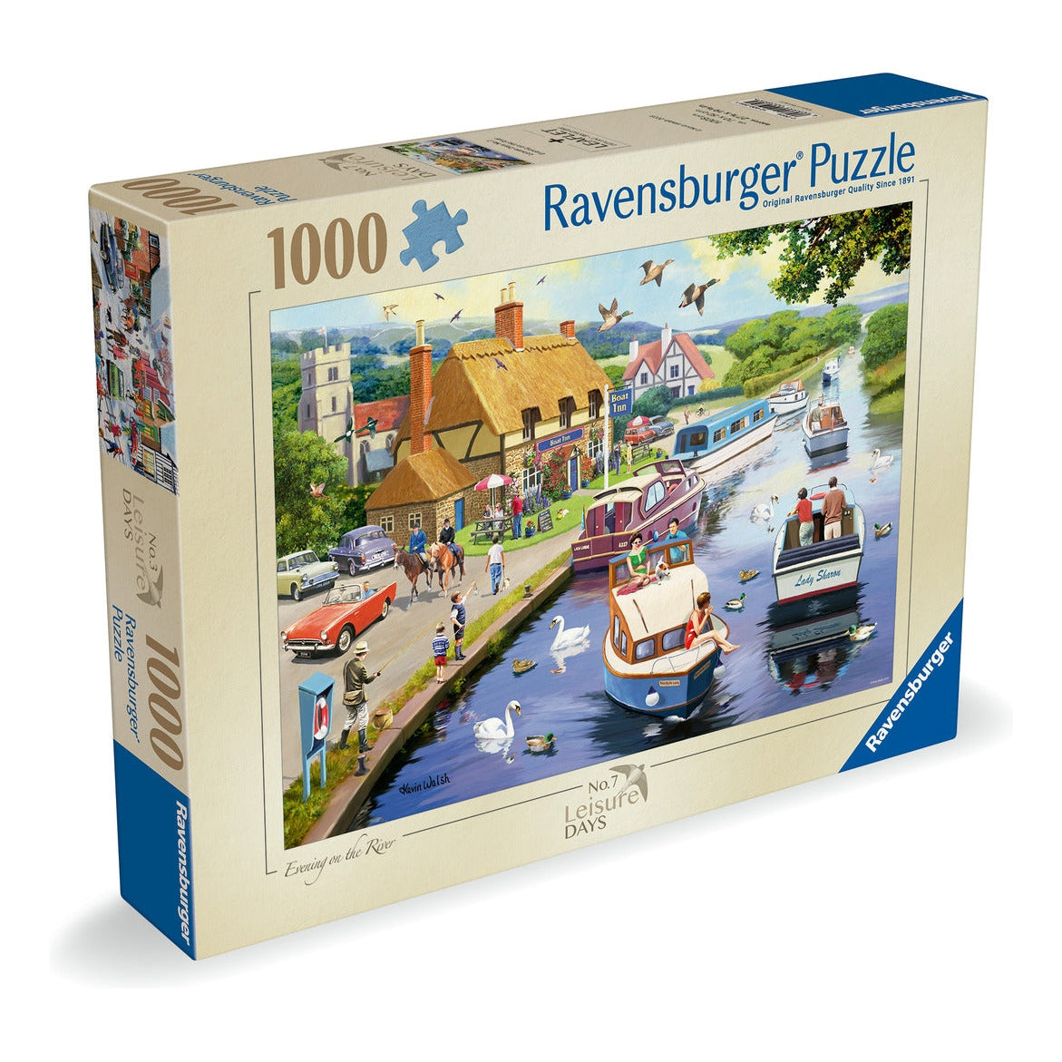 Ravensburger Leisure Days No. 7 Evening on the River 1000 Piece Jigsaw Puzzle