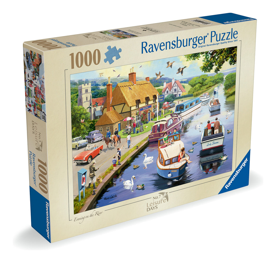 Ravensburger Leisure Days No. 7 Evening on the River 1000 Piece Jigsaw Puzzle
