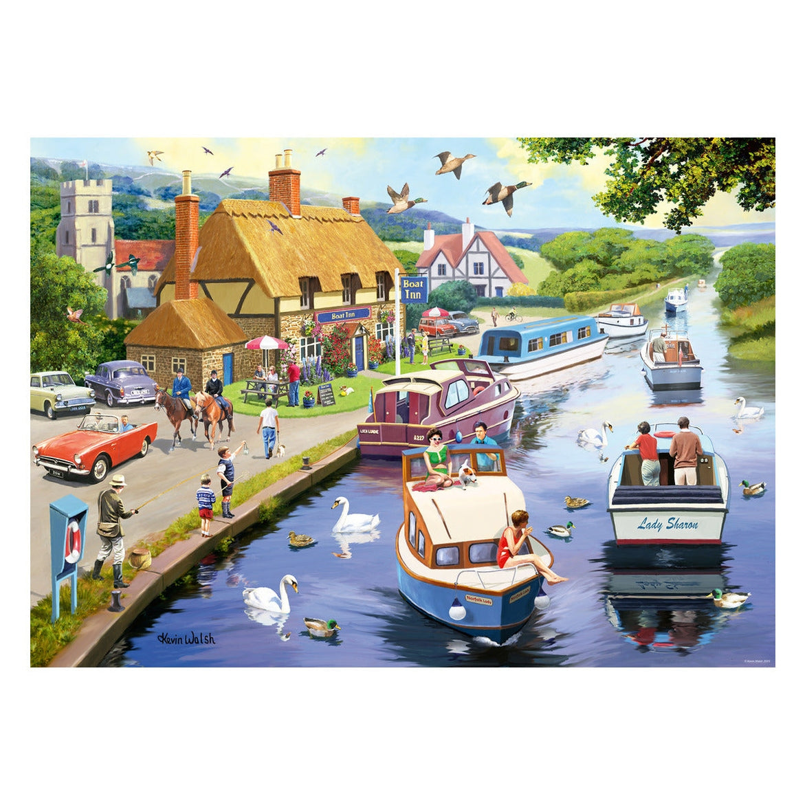 Ravensburger Leisure Days No. 7 Evening on the River 1000 Piece Jigsaw Puzzle