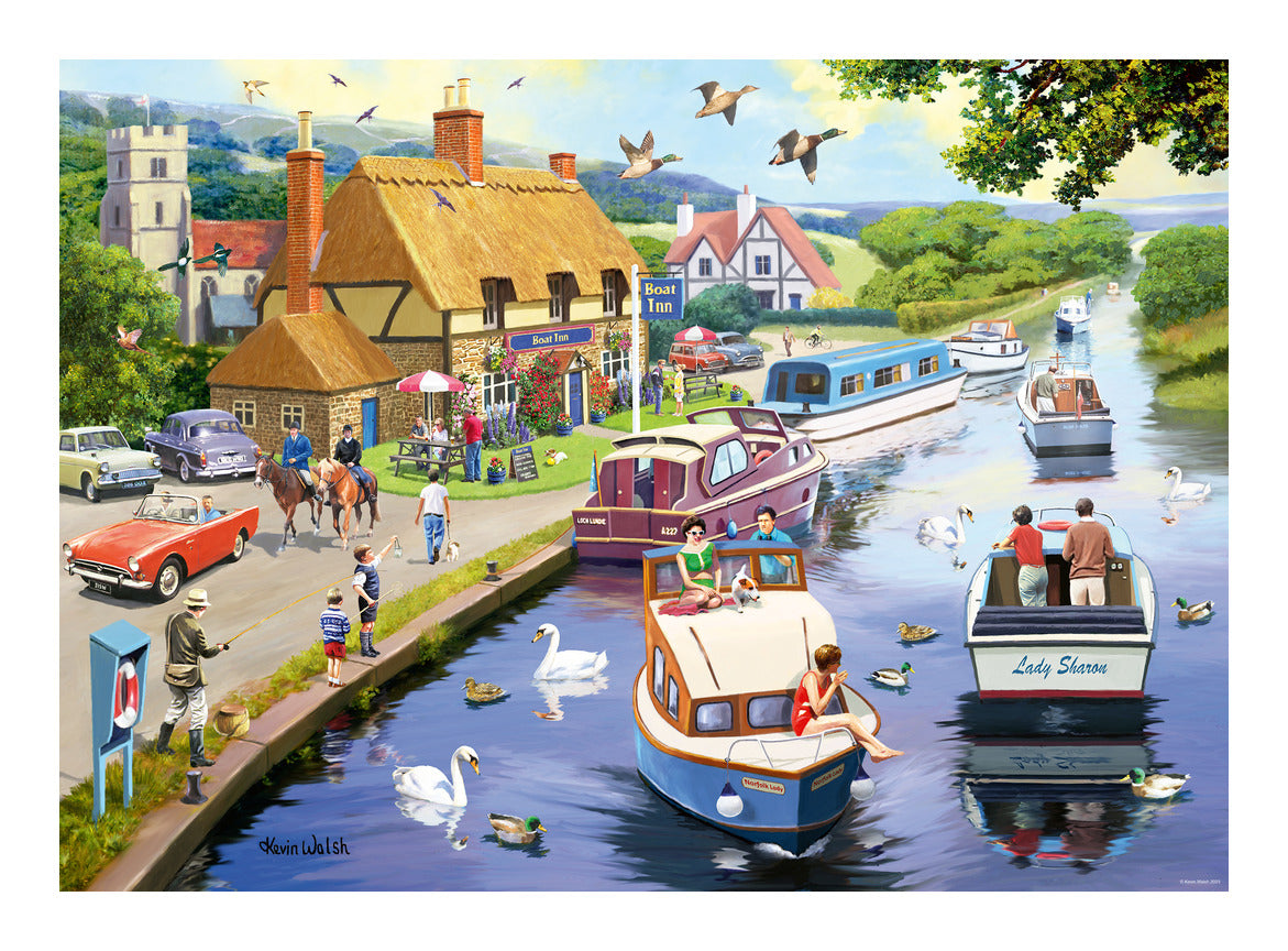 Ravensburger Leisure Days No. 7 Evening on the River 1000 Piece Jigsaw Puzzle