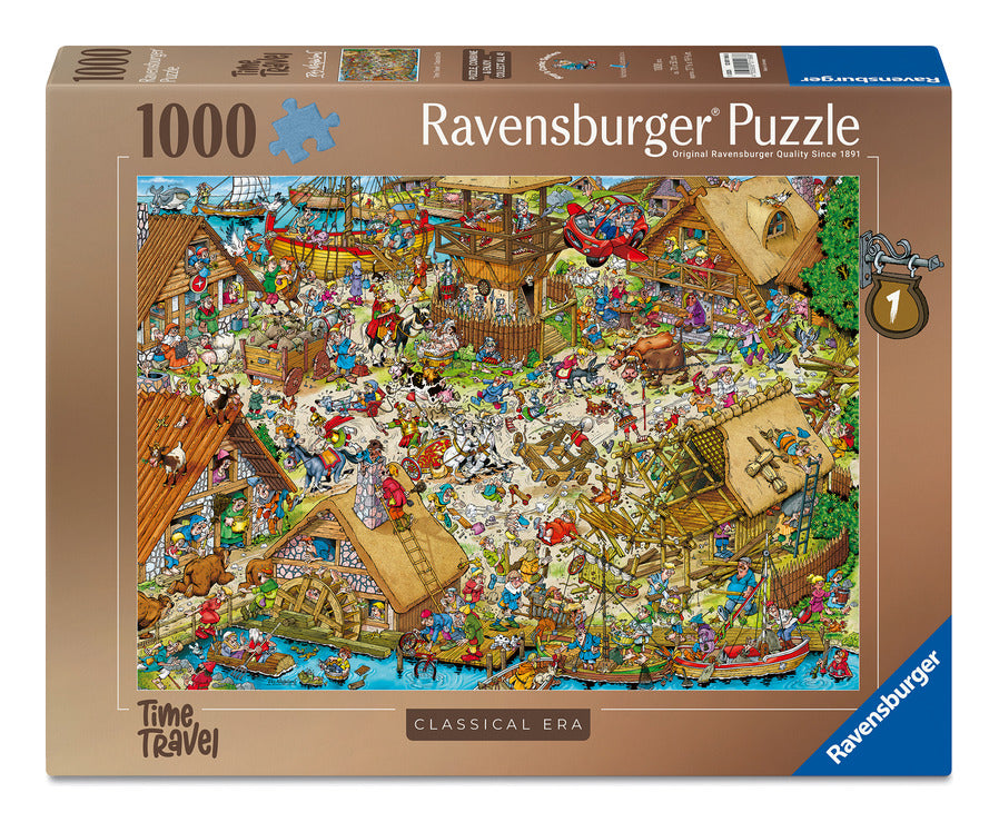 Ravensburger Ray's Comic Series Time Travel No. 1 Classic Era 1000 Piece Jigsaw Puzzle