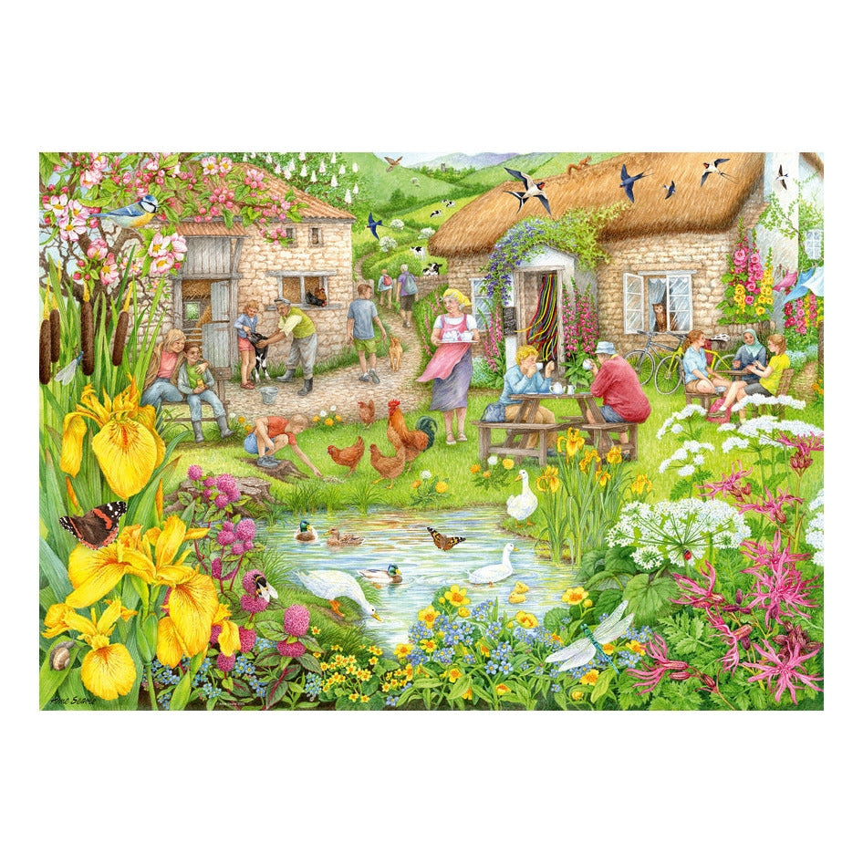 Ravensburger Cosy Cafe No.3 Valley Farm Cafe 1000pc Puzzle