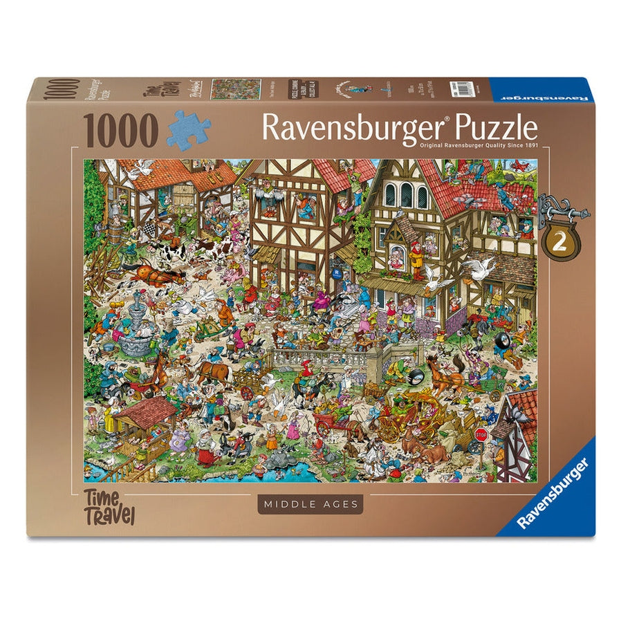 Ravensburger Ray's Comic Series Time Travel No. 2 Middle Ages 1000 Piece Jigsaw Puzzle