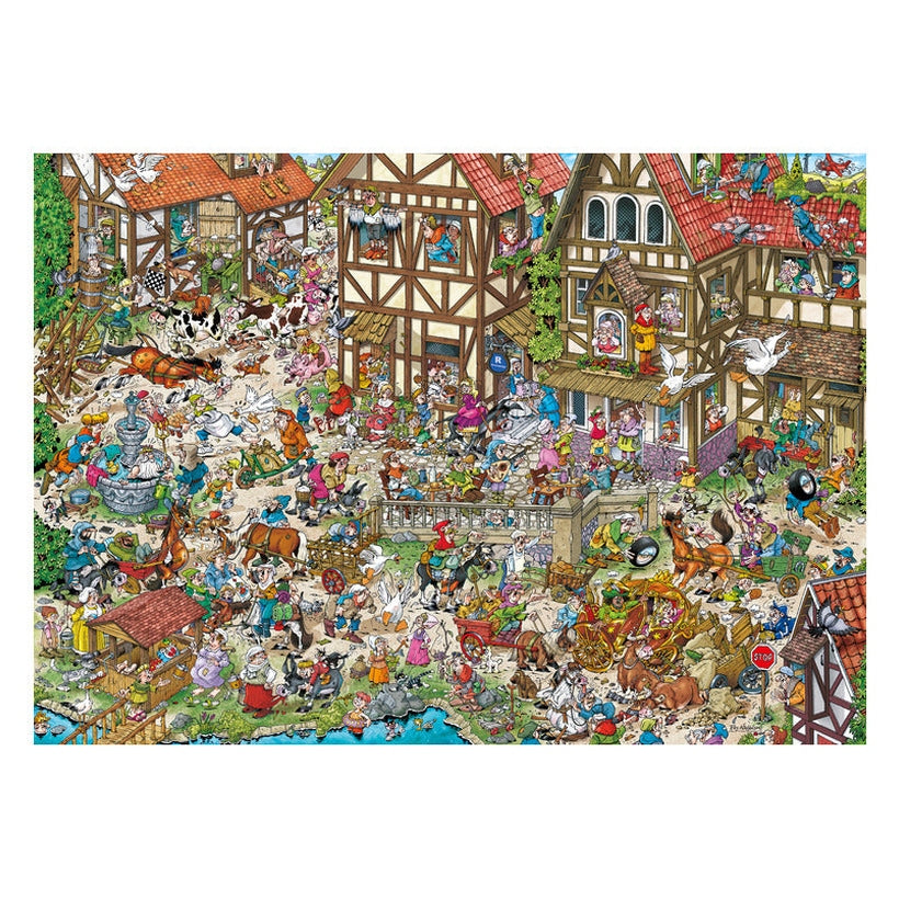 Ravensburger Ray's Comic Series Time Travel No. 2 Middle Ages 1000 Piece Jigsaw Puzzle
