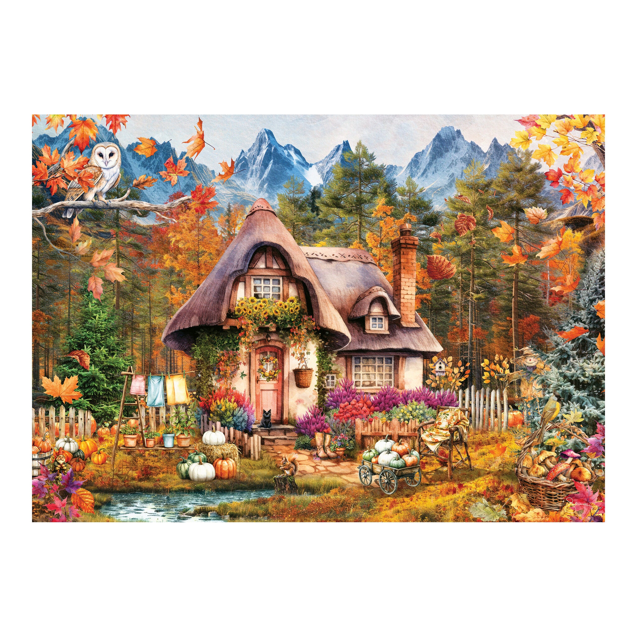 Ravensburger Pumpkin Cottage 1000 Piece Jigsaw Puzzle
