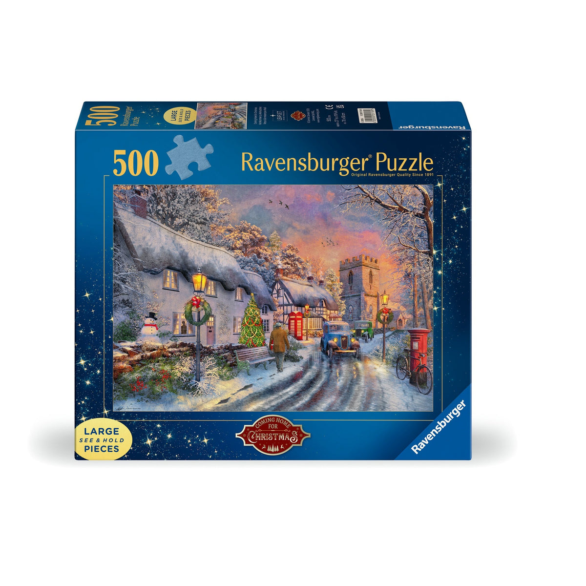 Ravensburger Coming Home for Christmas 500-Piece Large Format Jigsaw Puzzle