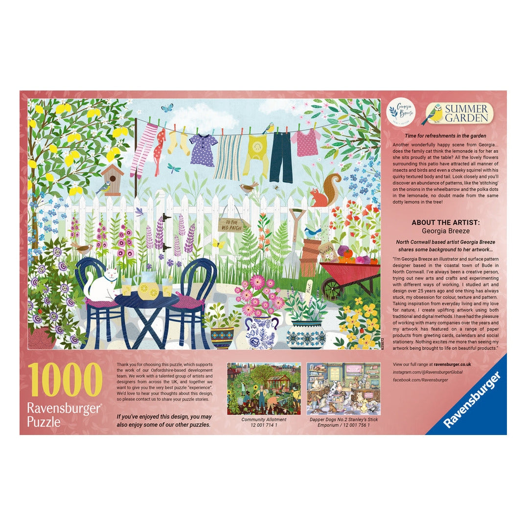 Ravensburger Summer Garden 1000 Piece Jigsaw Puzzle