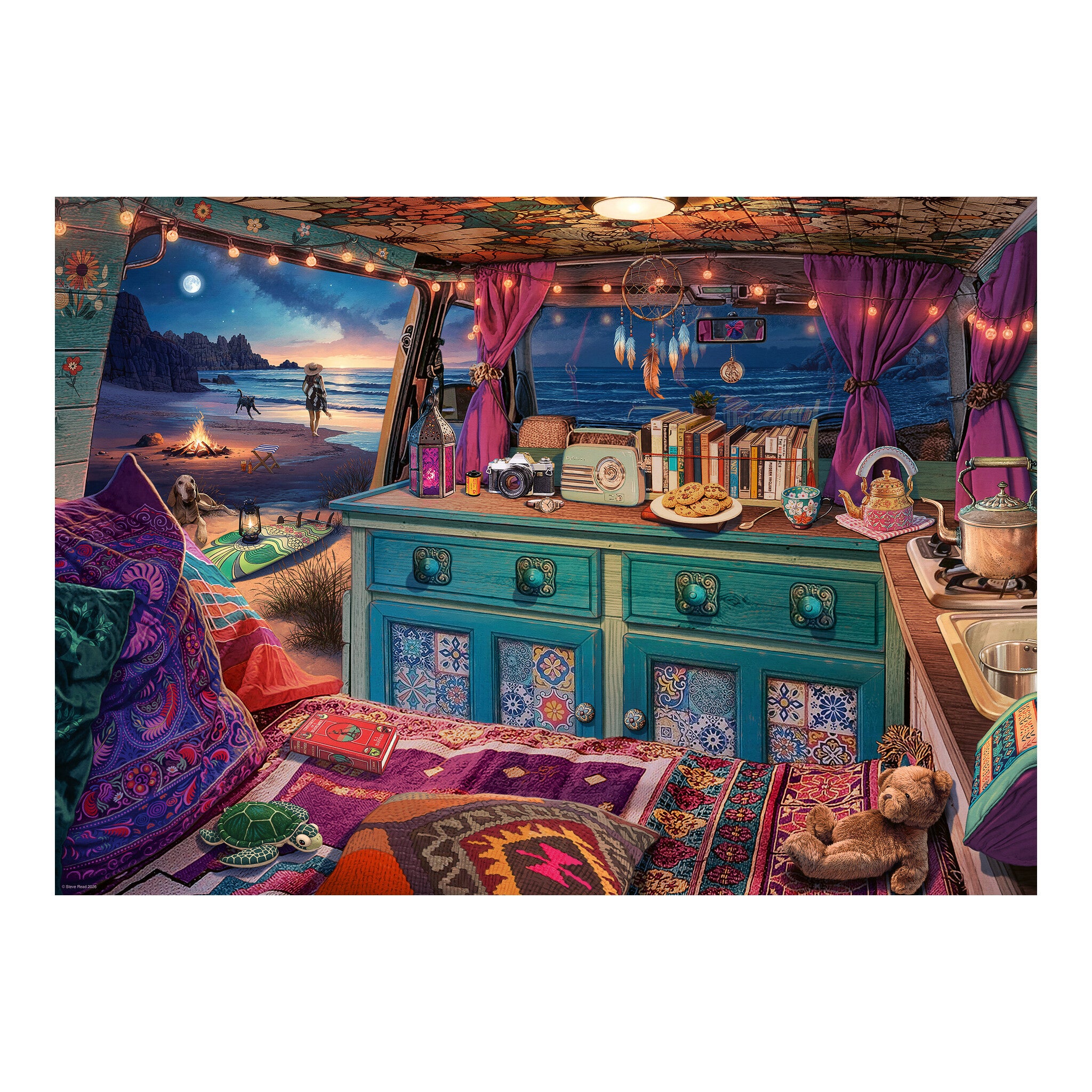 Ravensburger View from My Window No. 2 Camper Van 1000 Piece Jigsaw Puzzle