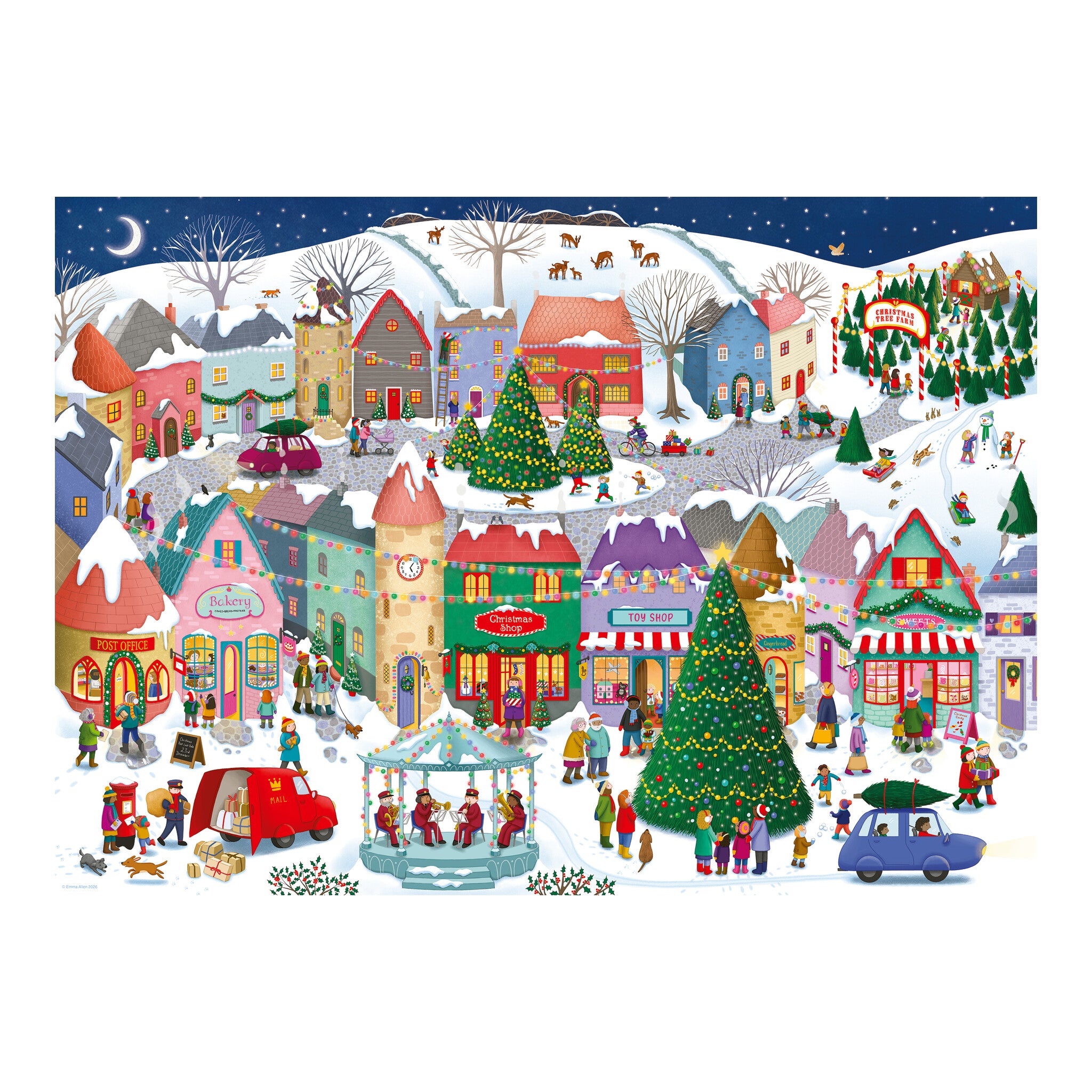 Ravensburger Christmas Town 1000 Piece Jigsaw Puzzle