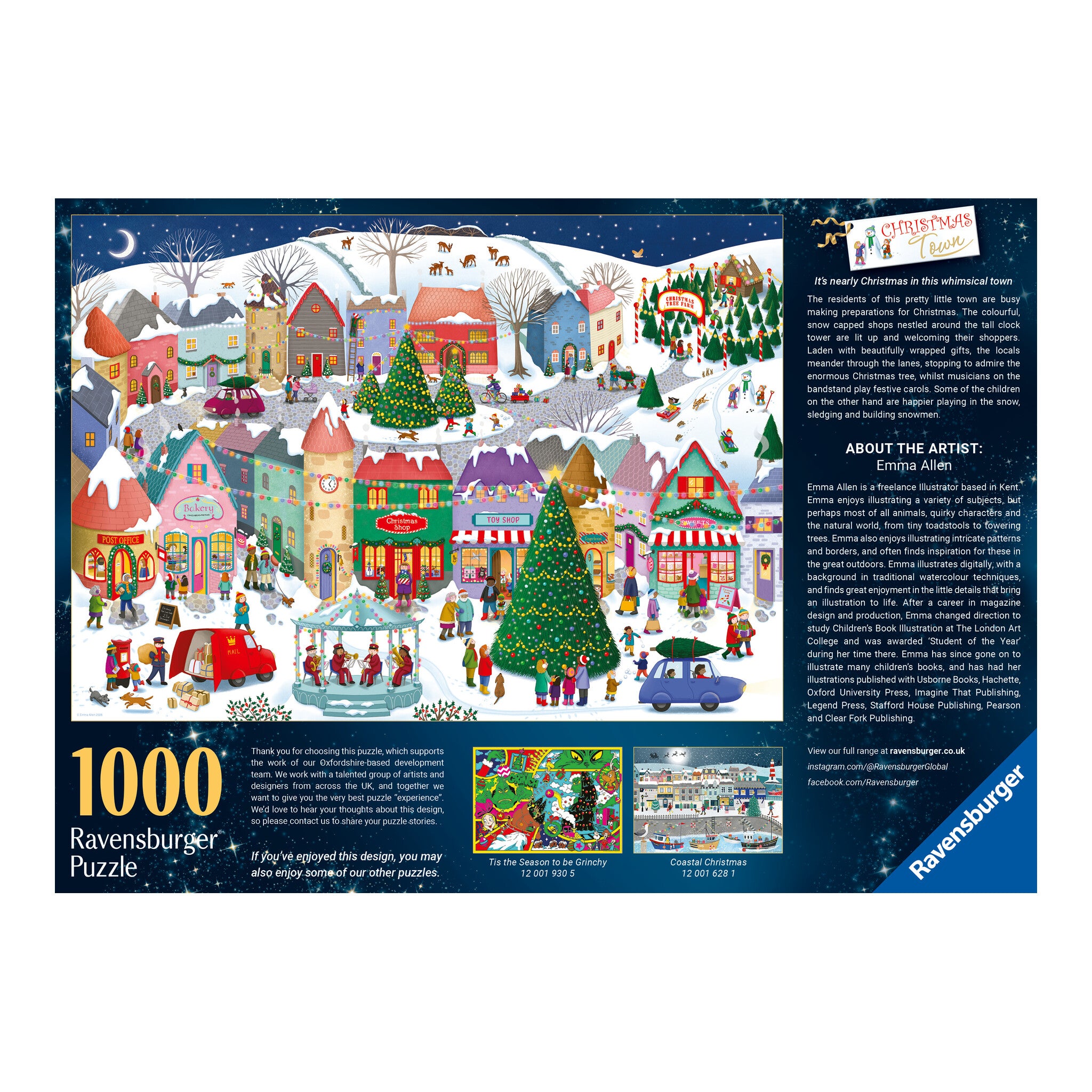Ravensburger Christmas Town 1000 Piece Jigsaw Puzzle