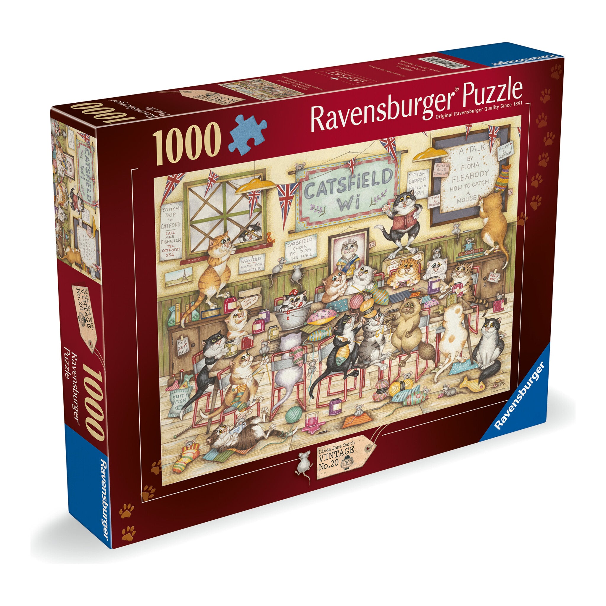 Ravensburger Crazy Cats: At the WI 1000 Piece Jigsaw Puzzle