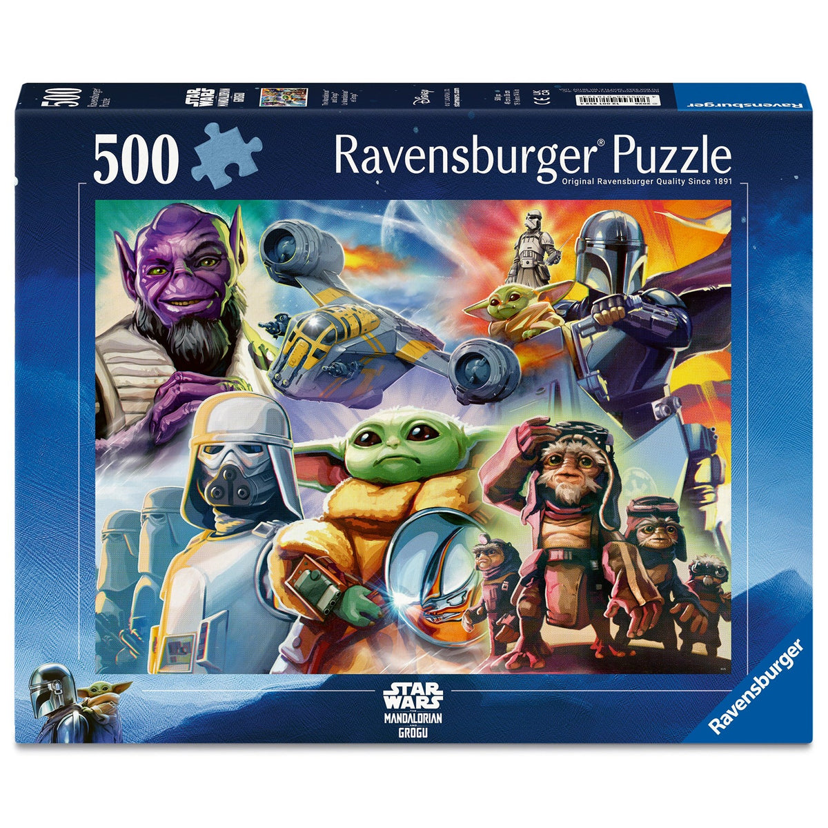 Ravensburger Star Wars The Mandalorian and Grogu 500-Piece Jigsaw Puzzle