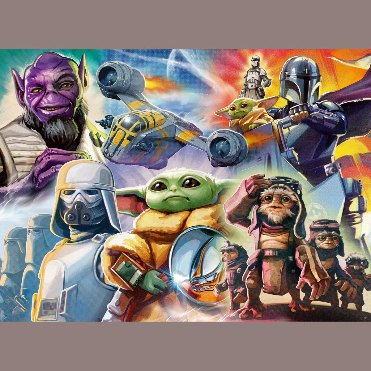 Ravensburger Star Wars The Mandalorian and Grogu 500-Piece Jigsaw Puzzle