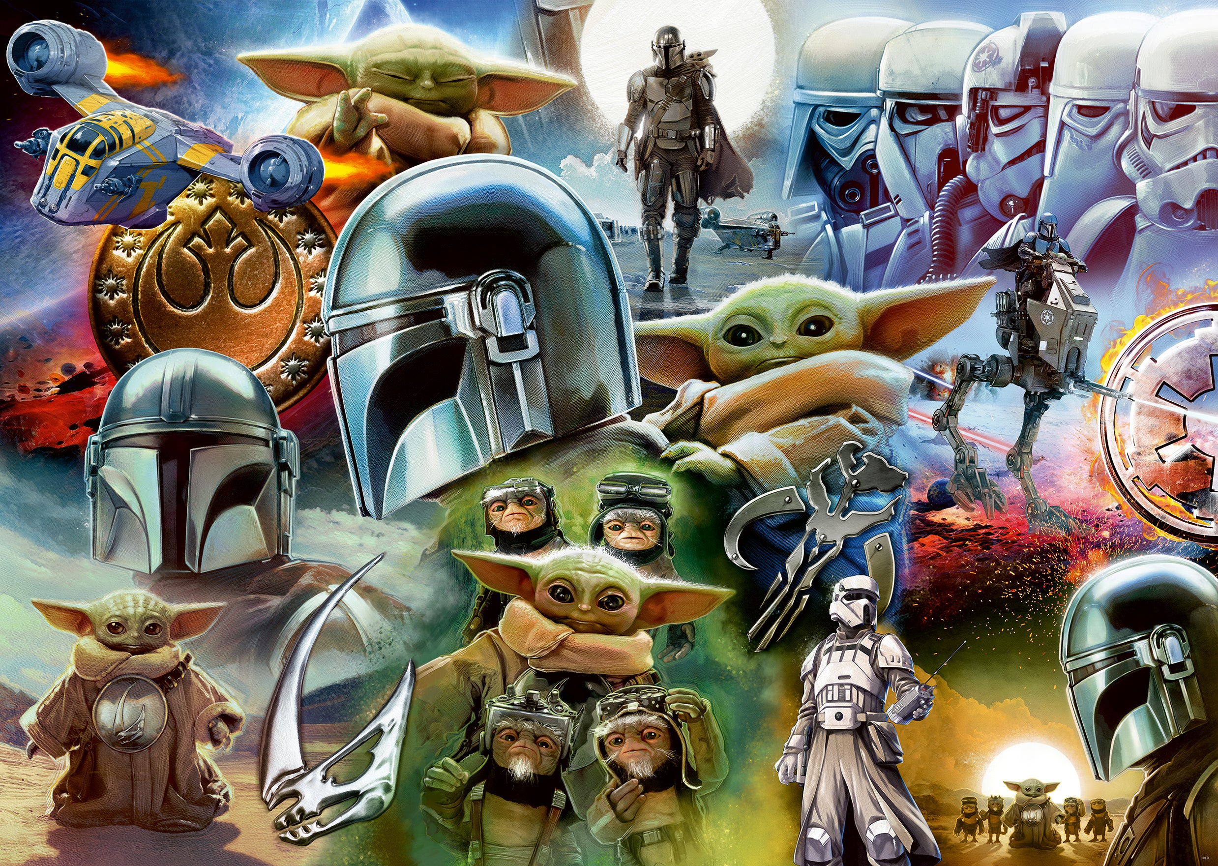 Ravensburger Star Wars The Mandalorian and Grogu 1000 Piece Jigsaw Puzzle