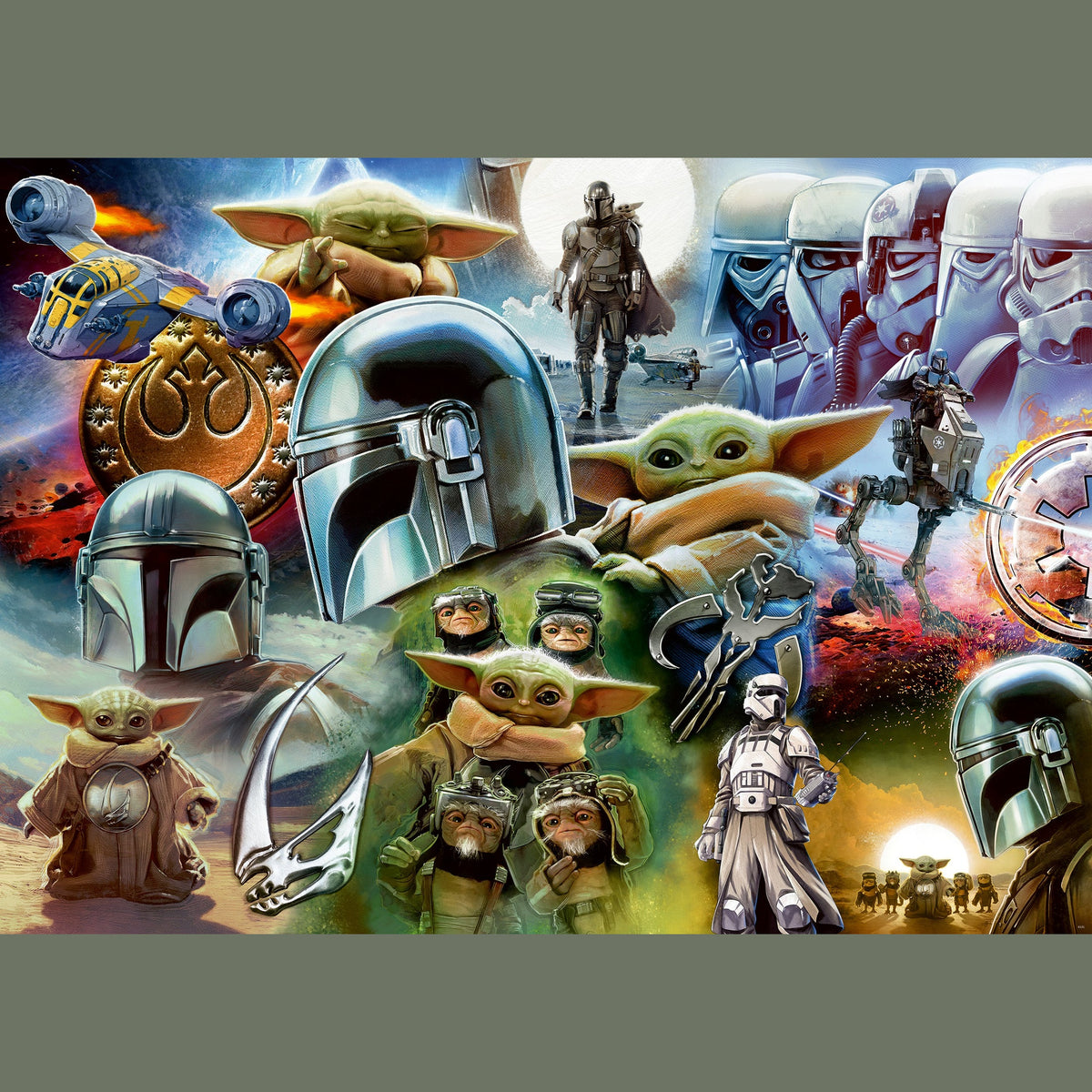 Ravensburger Star Wars The Mandalorian and Grogu 1000 Piece Jigsaw Puzzle