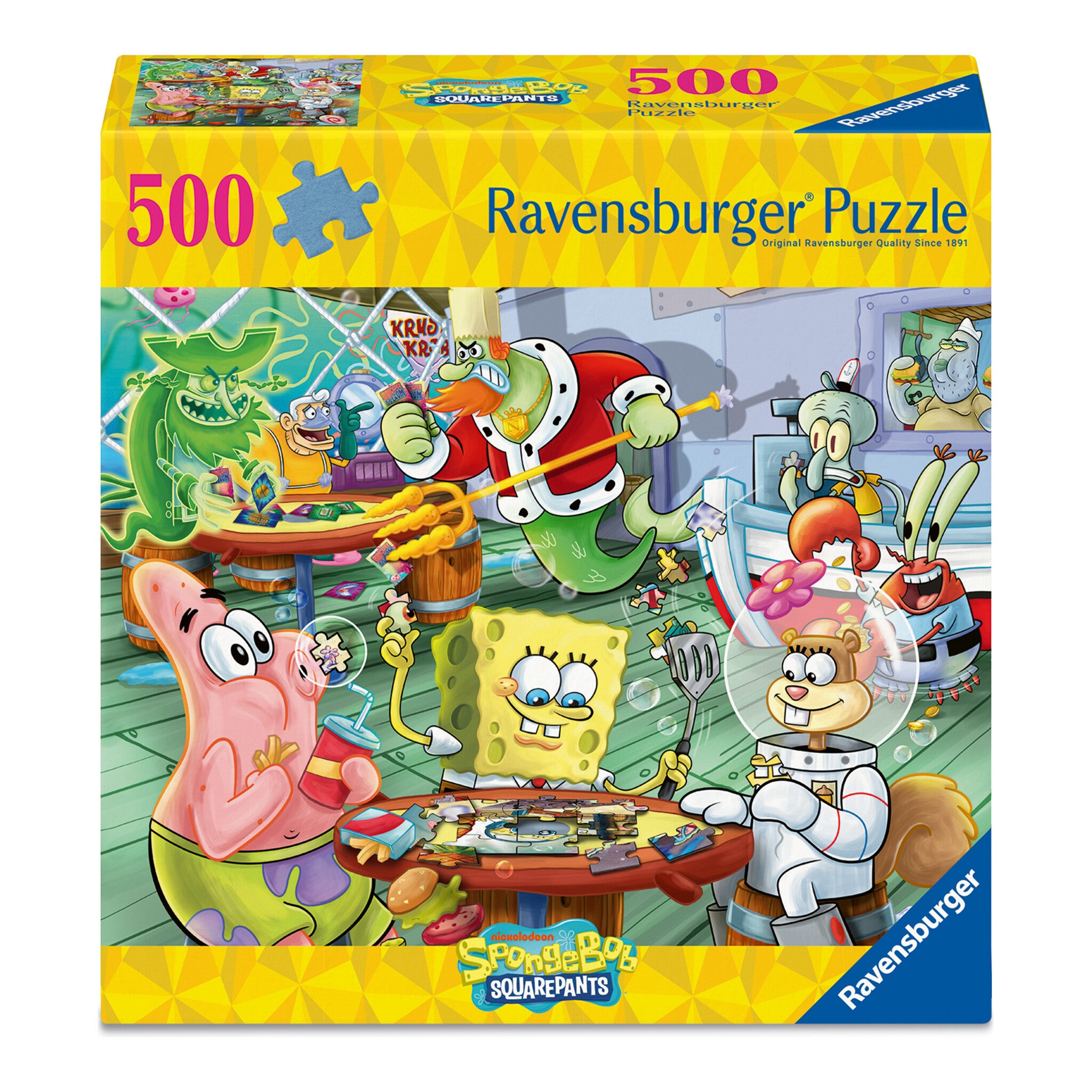 Ravensburger SpongeBob SquarePants Games Night at the Krusty Krab 500 Piece Jigsaw Puzzle