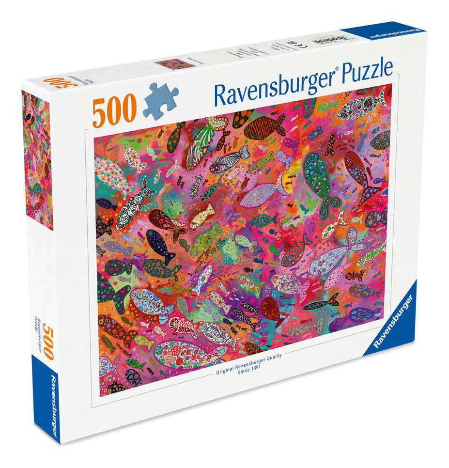 Ravensburger Fish in Fuchsia 500 Piece Jigsaw Puzzle