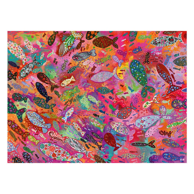 Ravensburger Fish in Fuchsia 500 Piece Jigsaw Puzzle