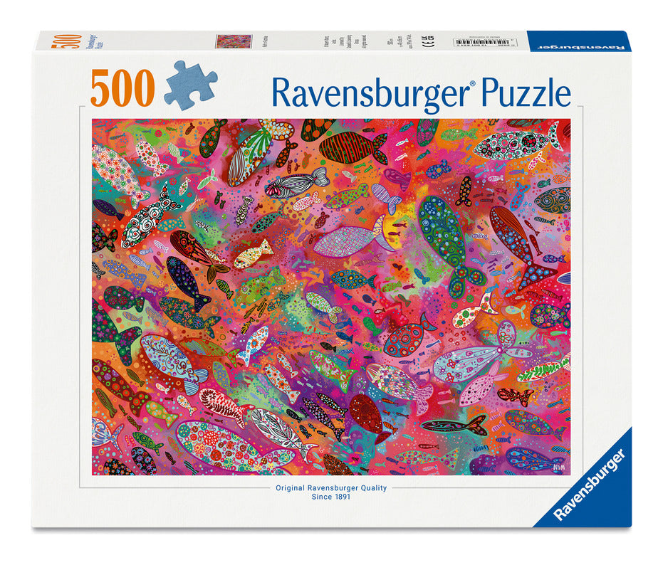 Ravensburger Fish in Fuchsia 500 Piece Jigsaw Puzzle