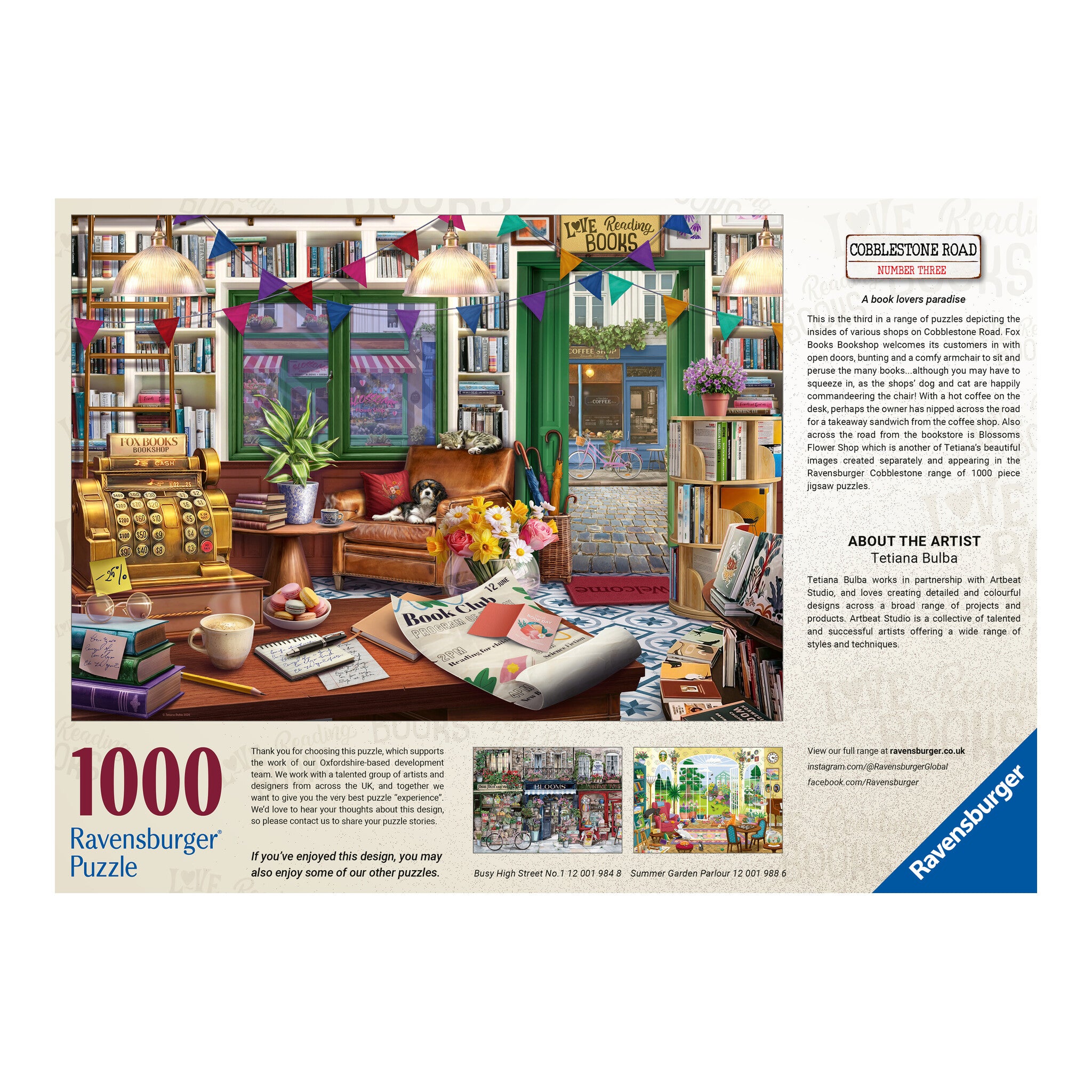 Ravensburger Enchanted Bookshop 1000 Piece Jigsaw Puzzle