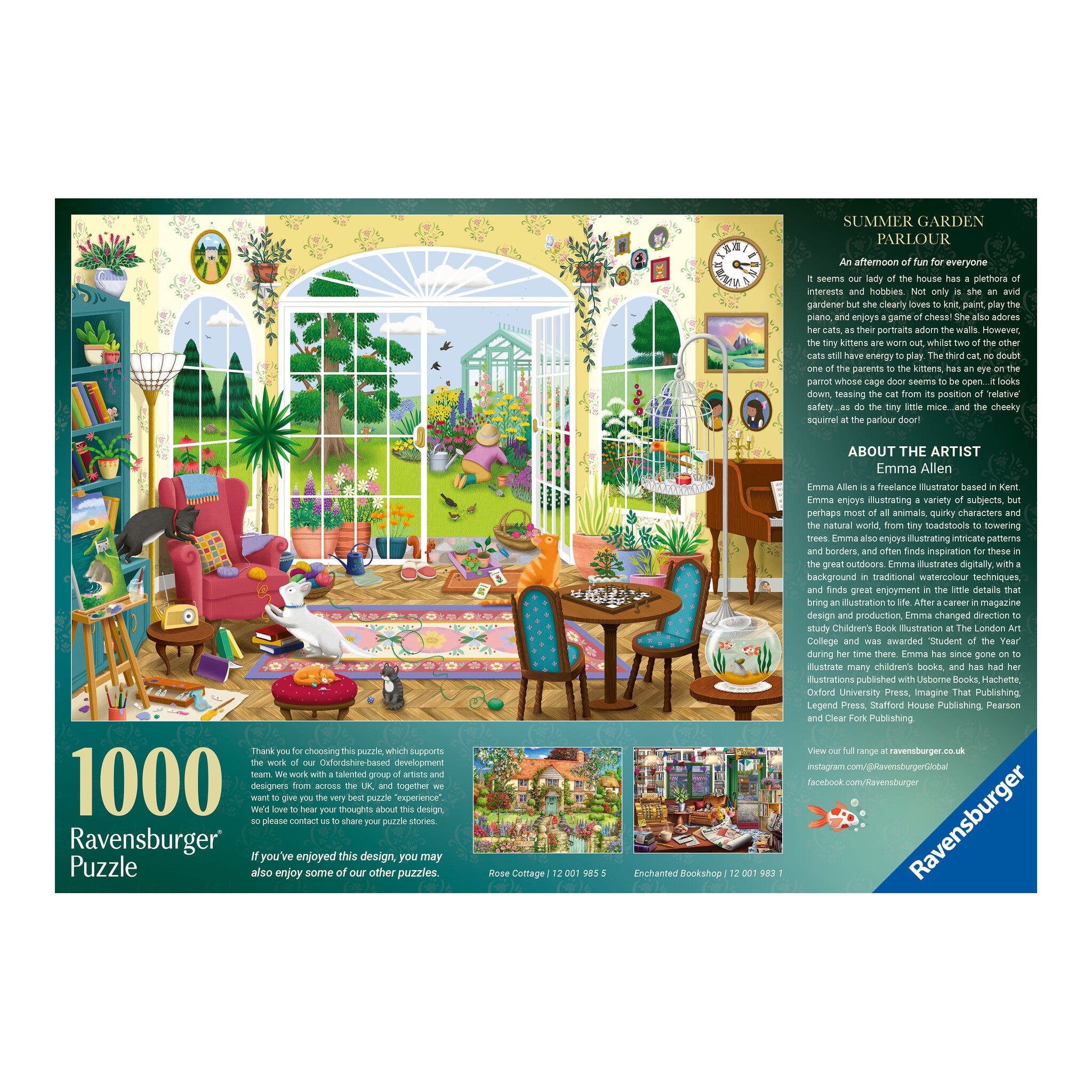 Ravensburger Summer Garden Parlour 1000 Piece Jigsaw Puzzle
