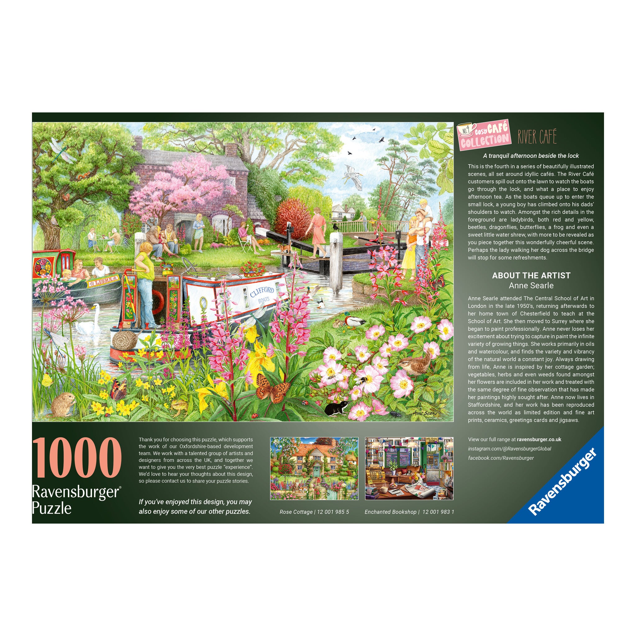 Ravensburger Cosy Café No. 4 River Café 1000-Piece Jigsaw Puzzle
