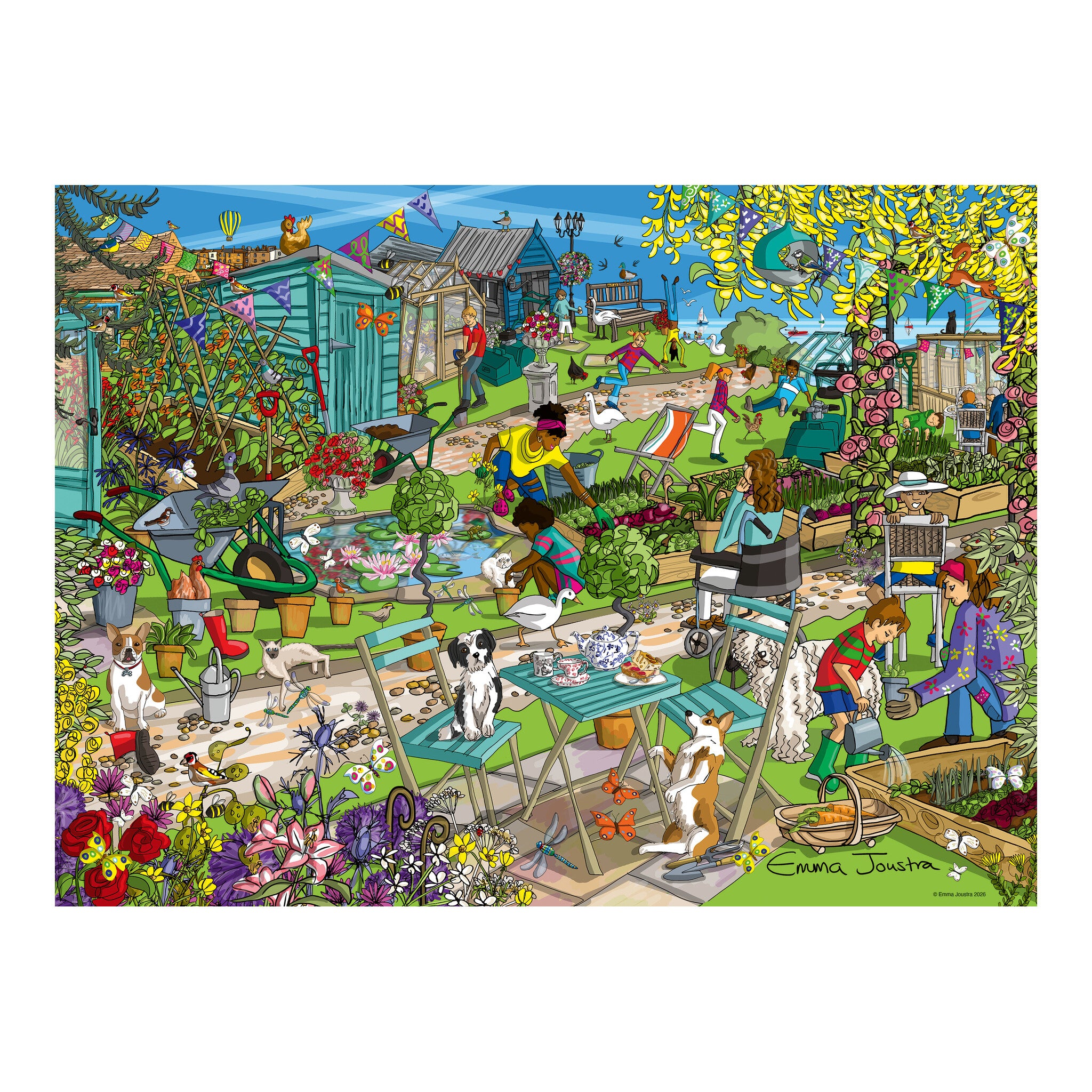 Ravensburger Seaside Allotment 500 Piece Jigsaw Puzzle