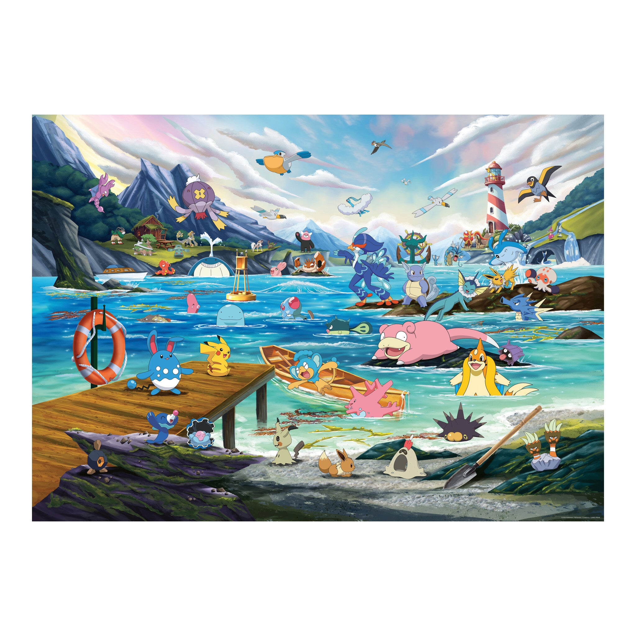 Ravensburger Pokémon Vaporeon & Temperate Marine 1000-Piece Jigsaw Puzzle