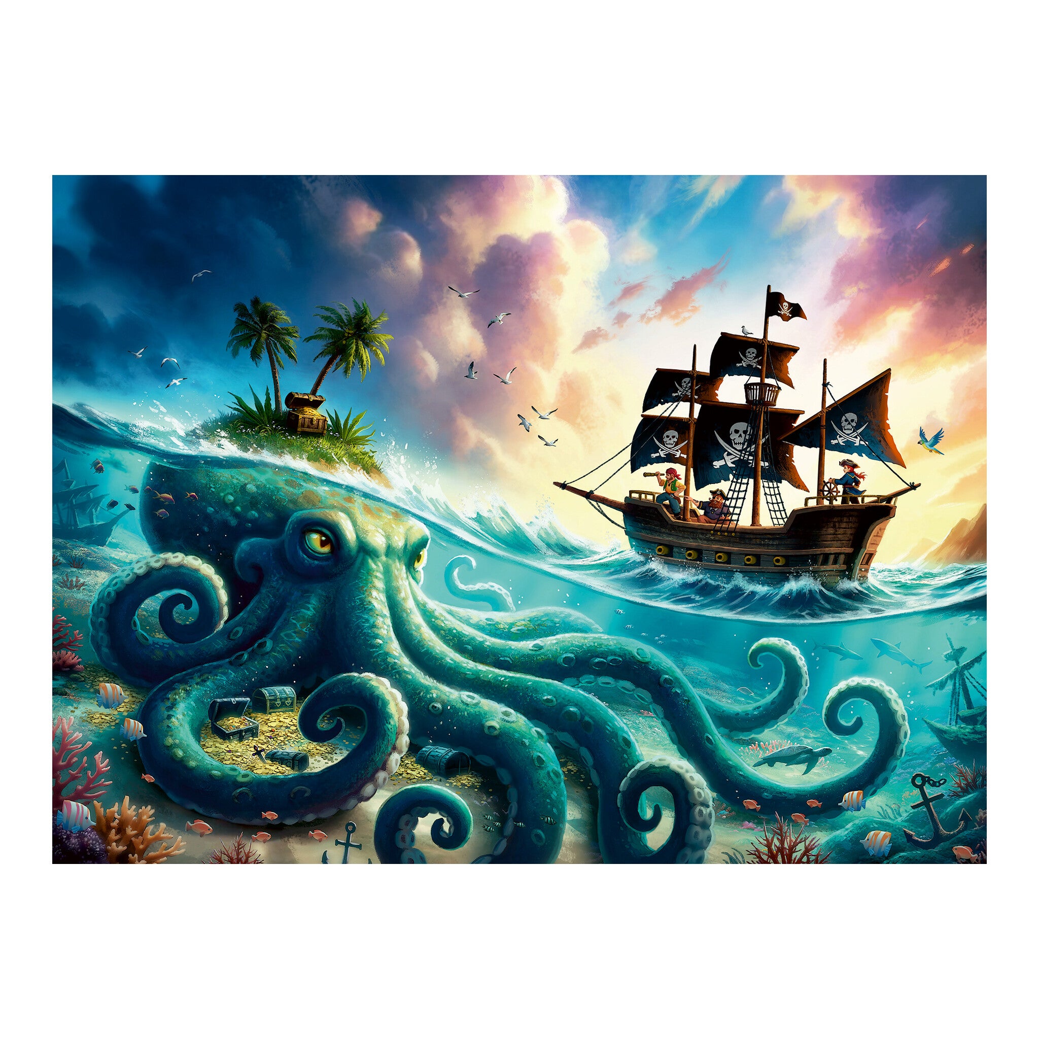 Ravensburger Pirate Treasure 100 XXL Piece Jigsaw Puzzle