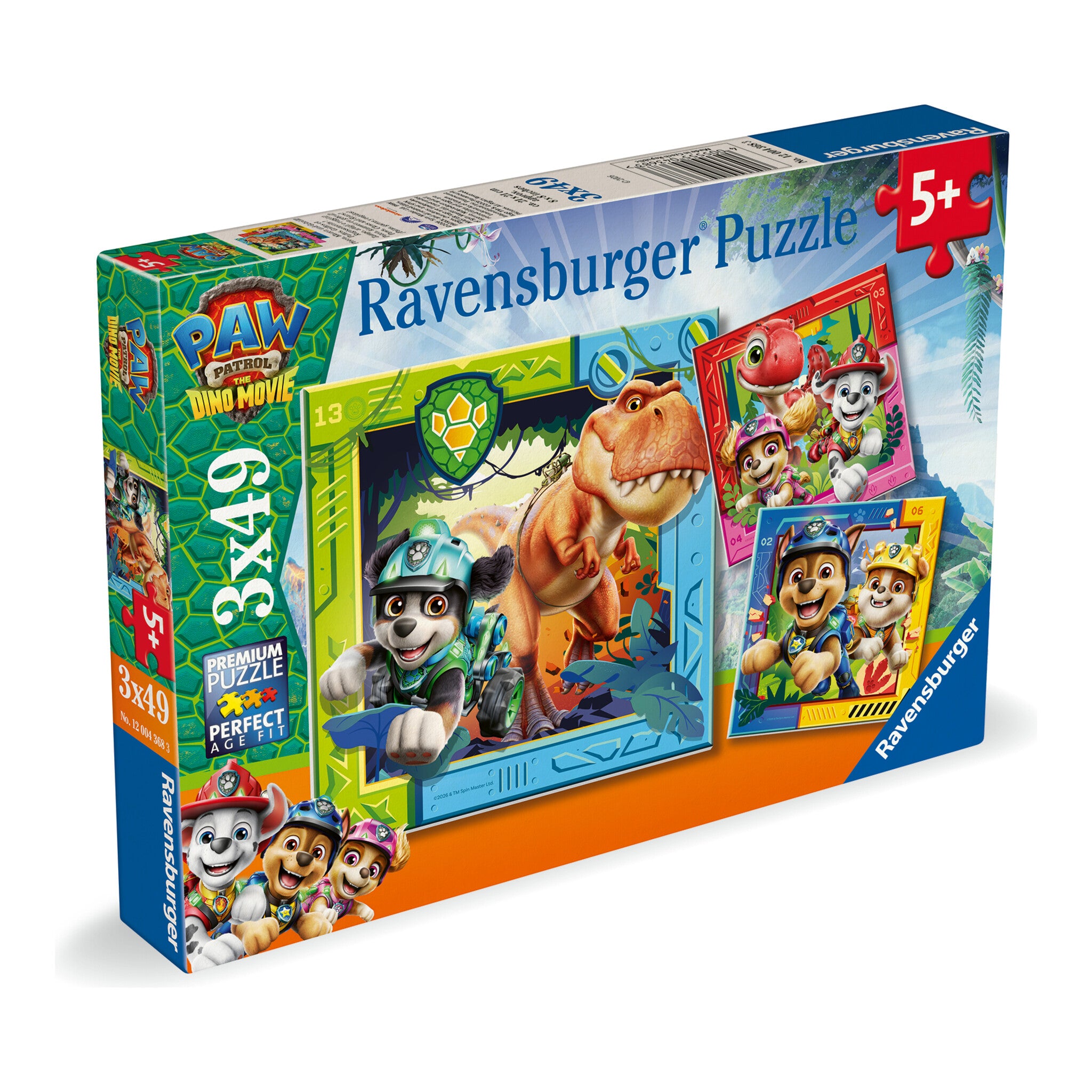 Ravensburger PAW Patrol Dino Movie 3 x 49-Piece Jigsaw Puzzles