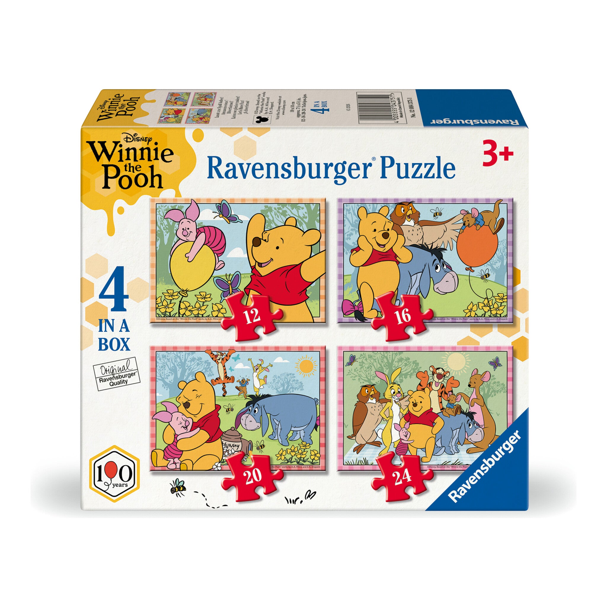 Ravensburger Disney Winnie the Pooh 4-in-a-Box Jigsaw Puzzles