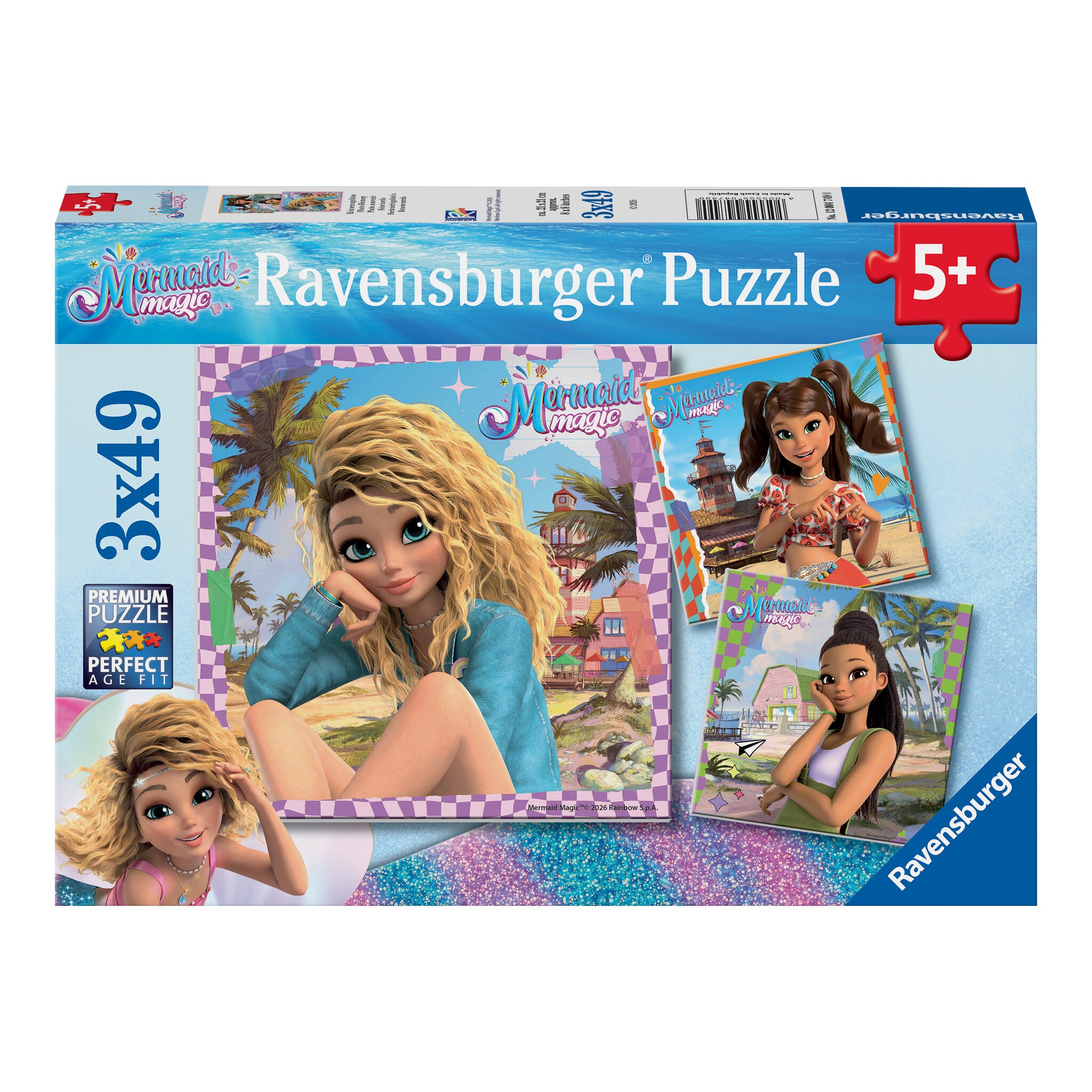 Ravensburger Mermaid Magic 3 x 49-Piece Jigsaw Puzzle Set
