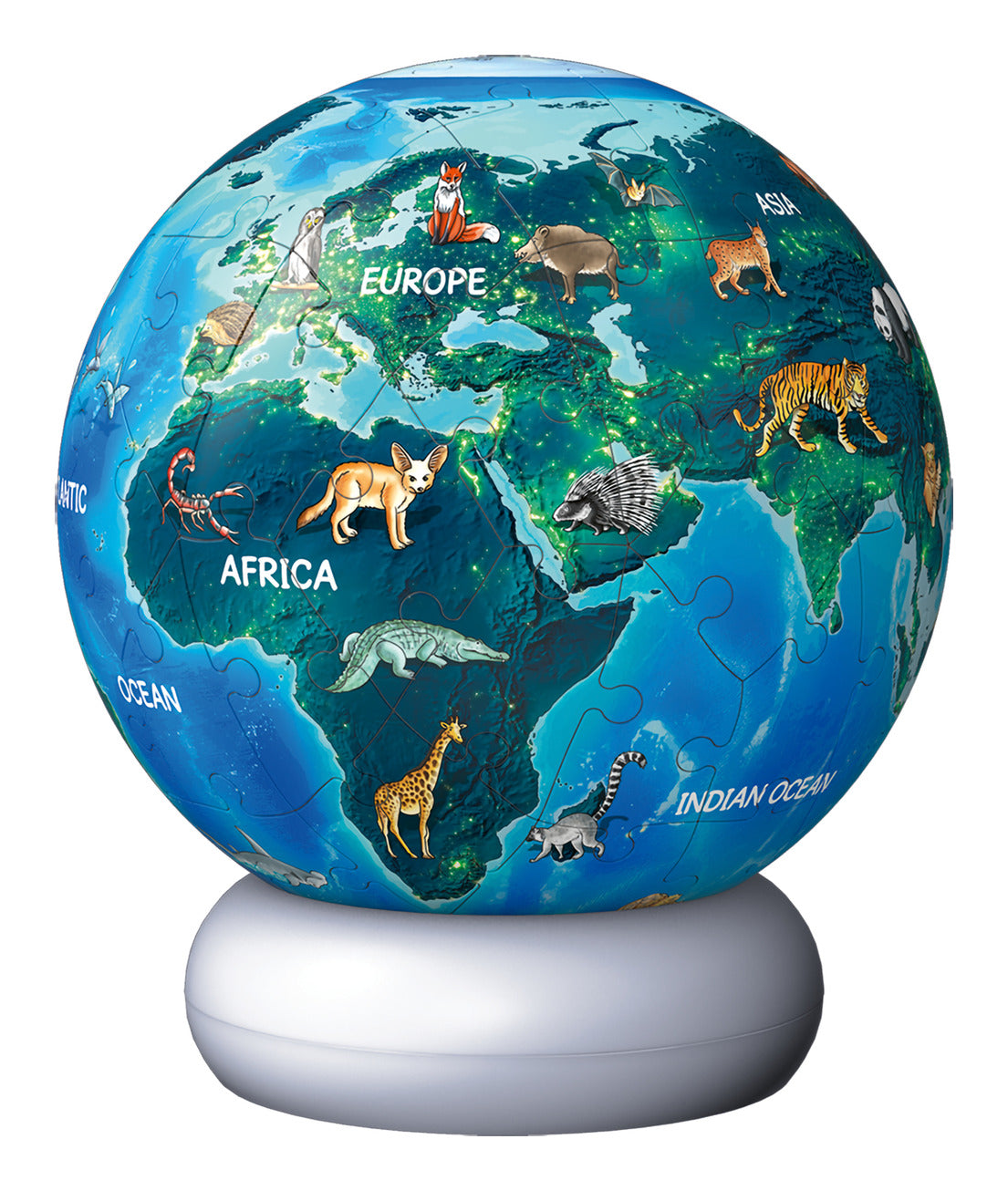 Ravensburger Earth at Night 3D Puzzle Night Light – 72 Pieces
