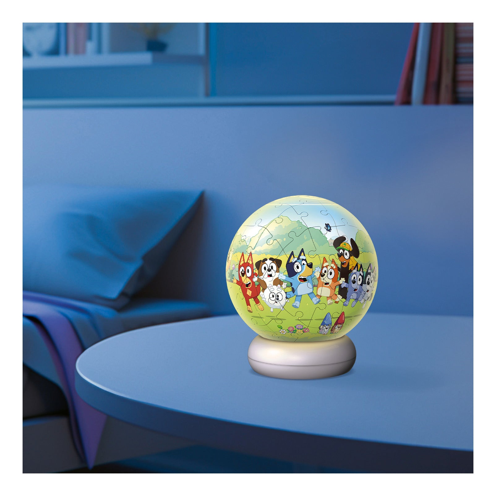 Ravensburger Bluey 3D Puzzle Ball Night Light – 72 Pieces