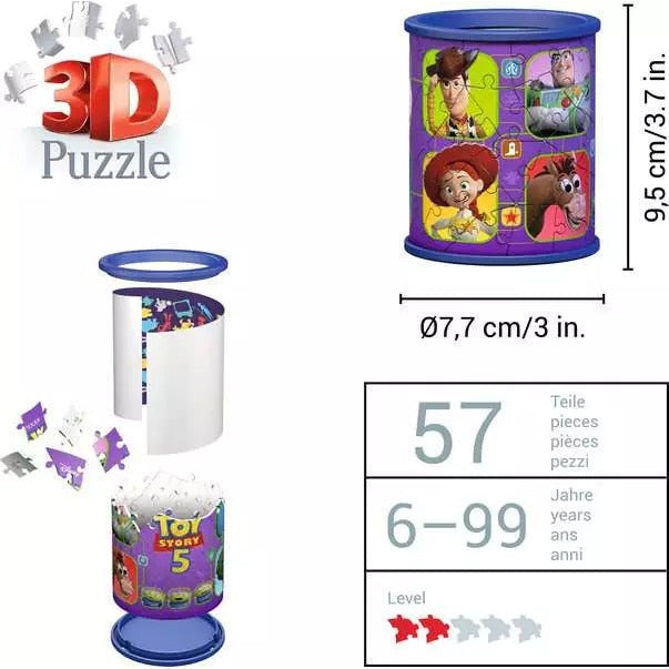Ravensburger Toy Story 5 Pencil Holder 3D Puzzle, 54 Pieces