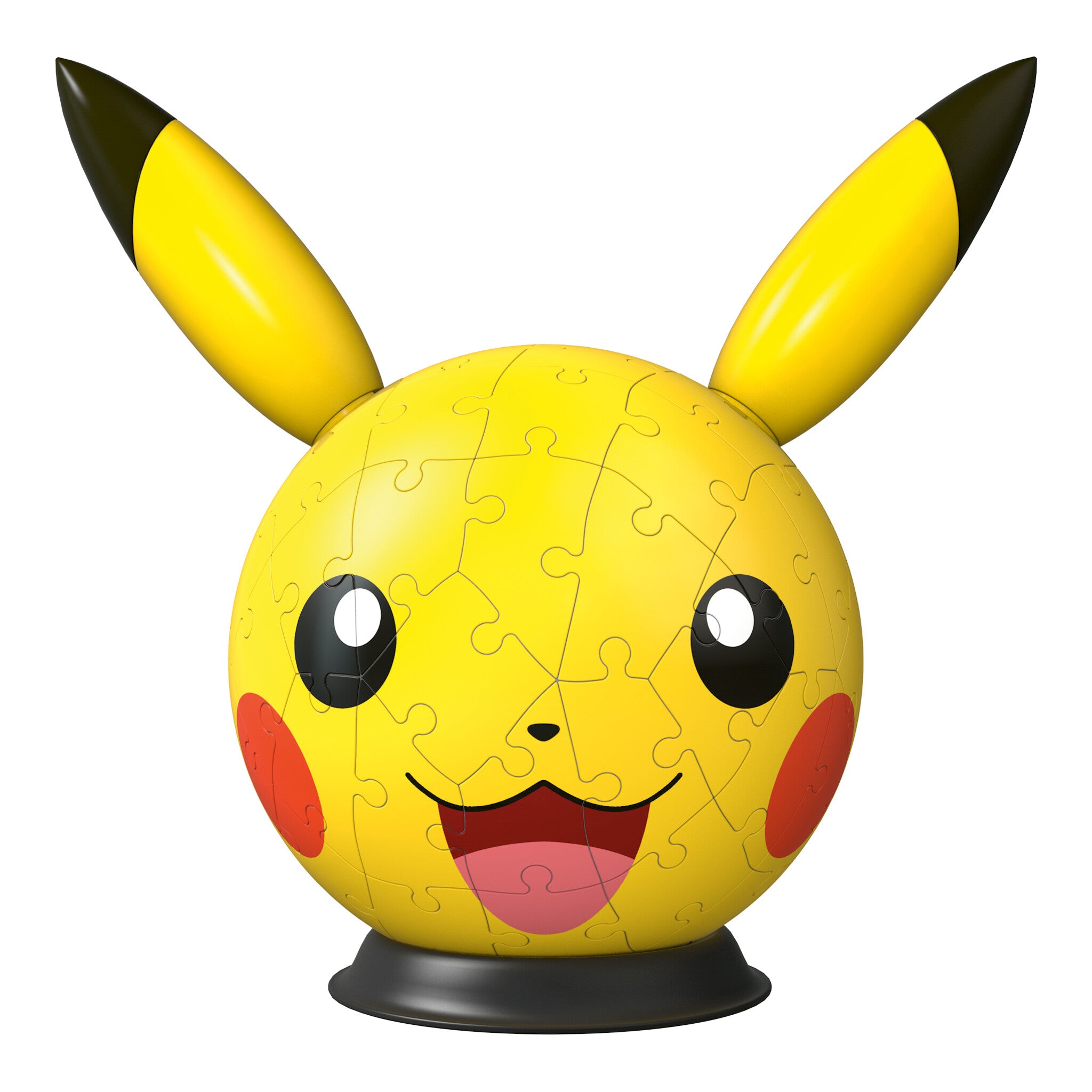 Ravensburger Pokémon Pikachu with Ears 3D Puzzle Ball, 72 Pieces