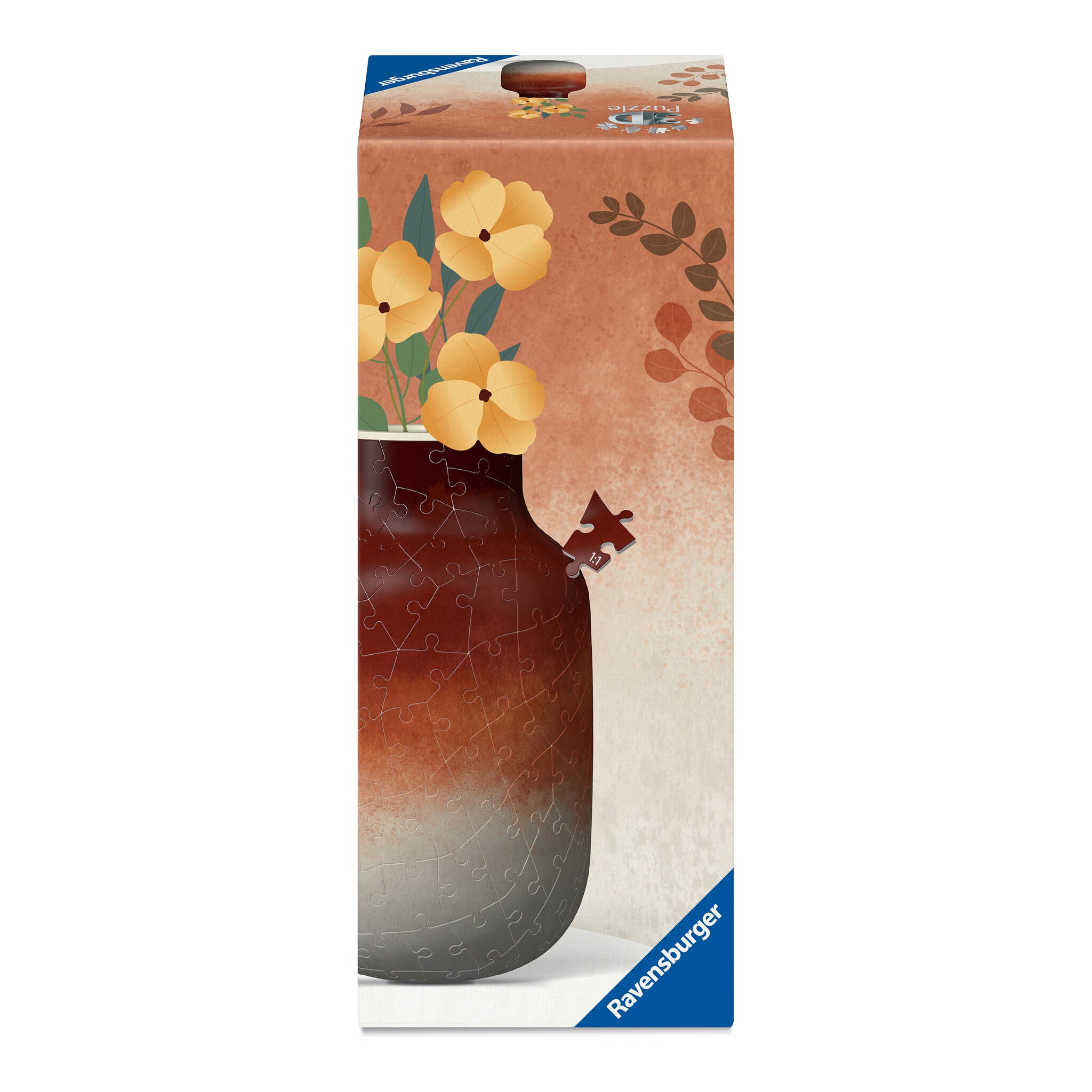Ravensburger 3D Puzzle Vase Gradient Brick-Red, 162 Pieces