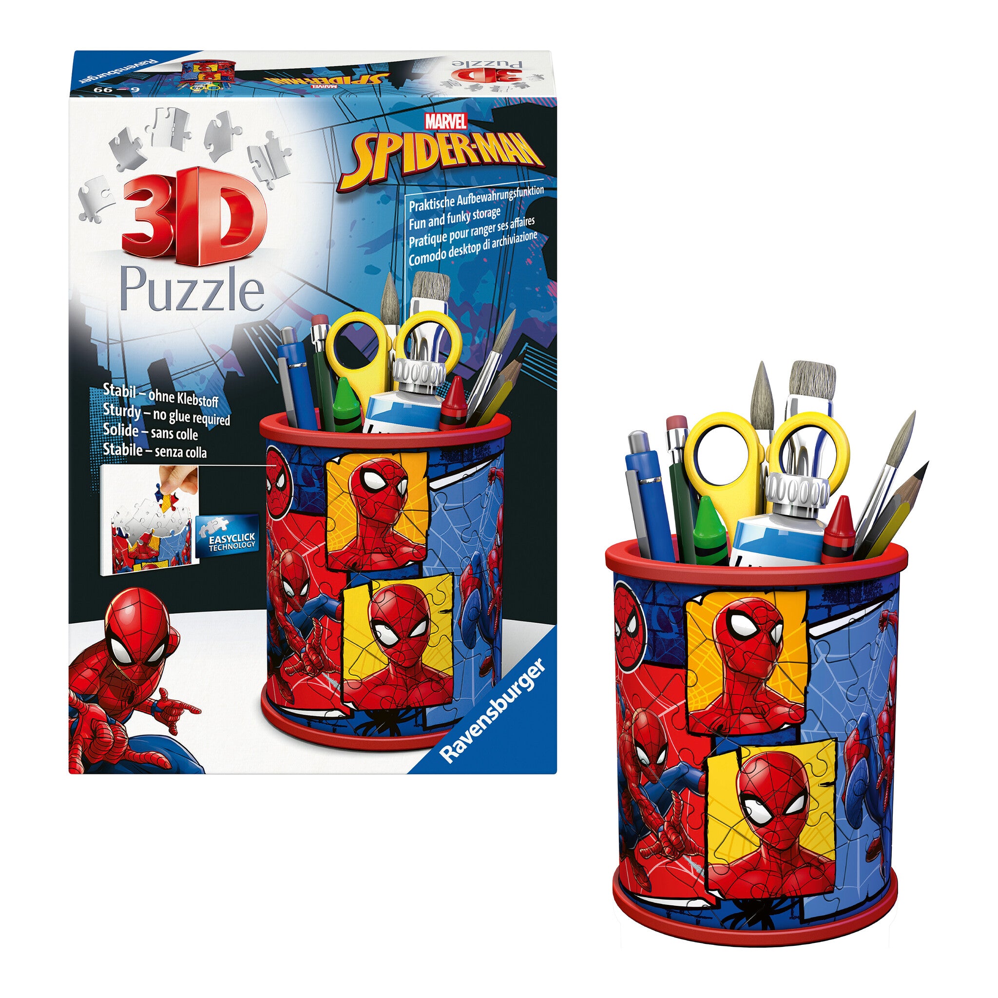 Ravensburger Marvel Spider-Man 3D Pencil Holder Puzzle 54 Pieces