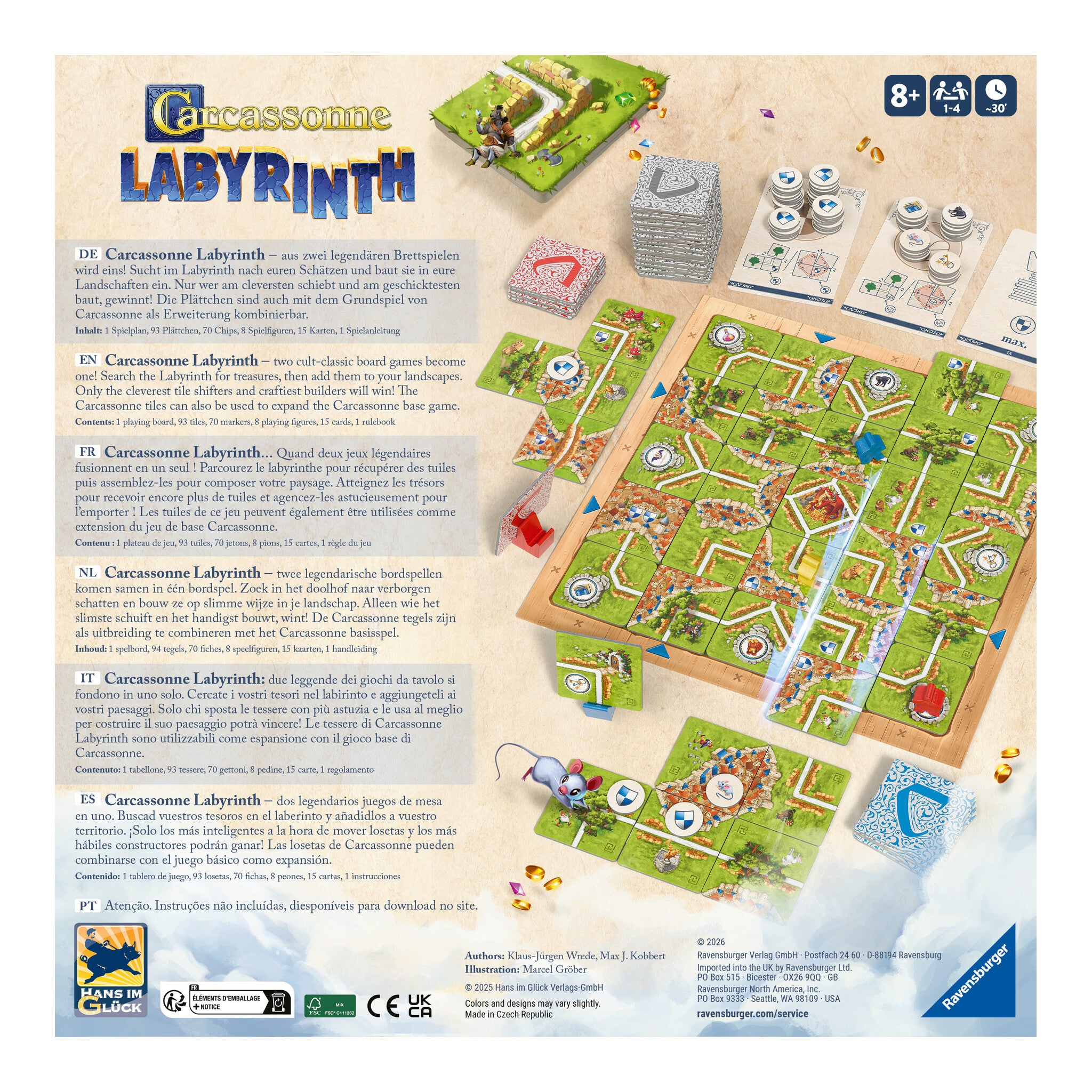 Ravensburger Carcassonne Labyrinth Board Game