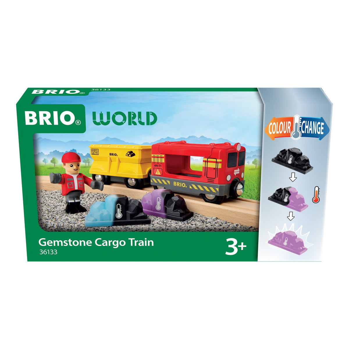 BRIO World Gemstone Cargo Train with Colour-Changing Gemstones