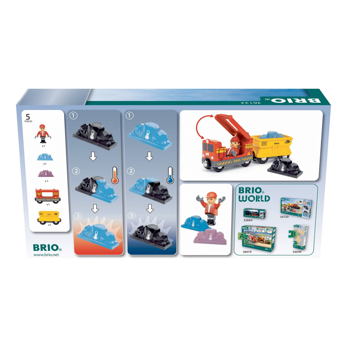 BRIO World Gemstone Cargo Train with Colour-Changing Gemstones