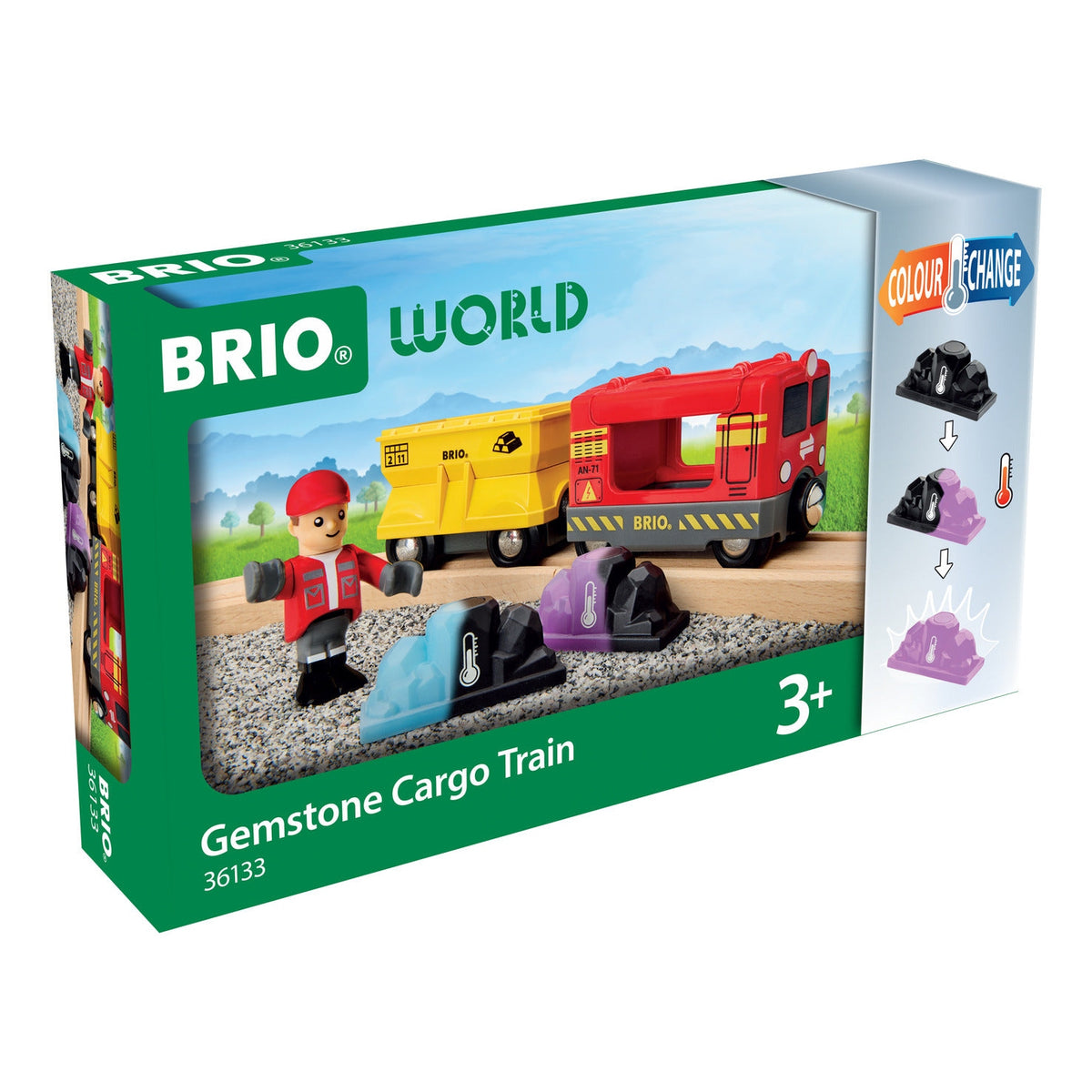 BRIO World Gemstone Cargo Train with Colour-Changing Gemstones