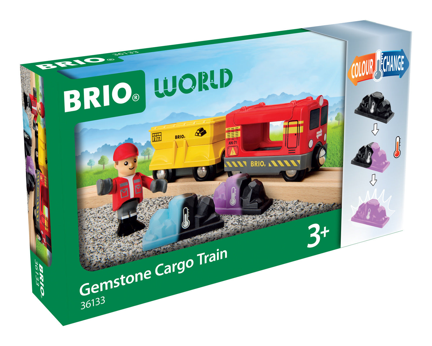 BRIO World Gemstone Cargo Train with Colour-Changing Gemstones