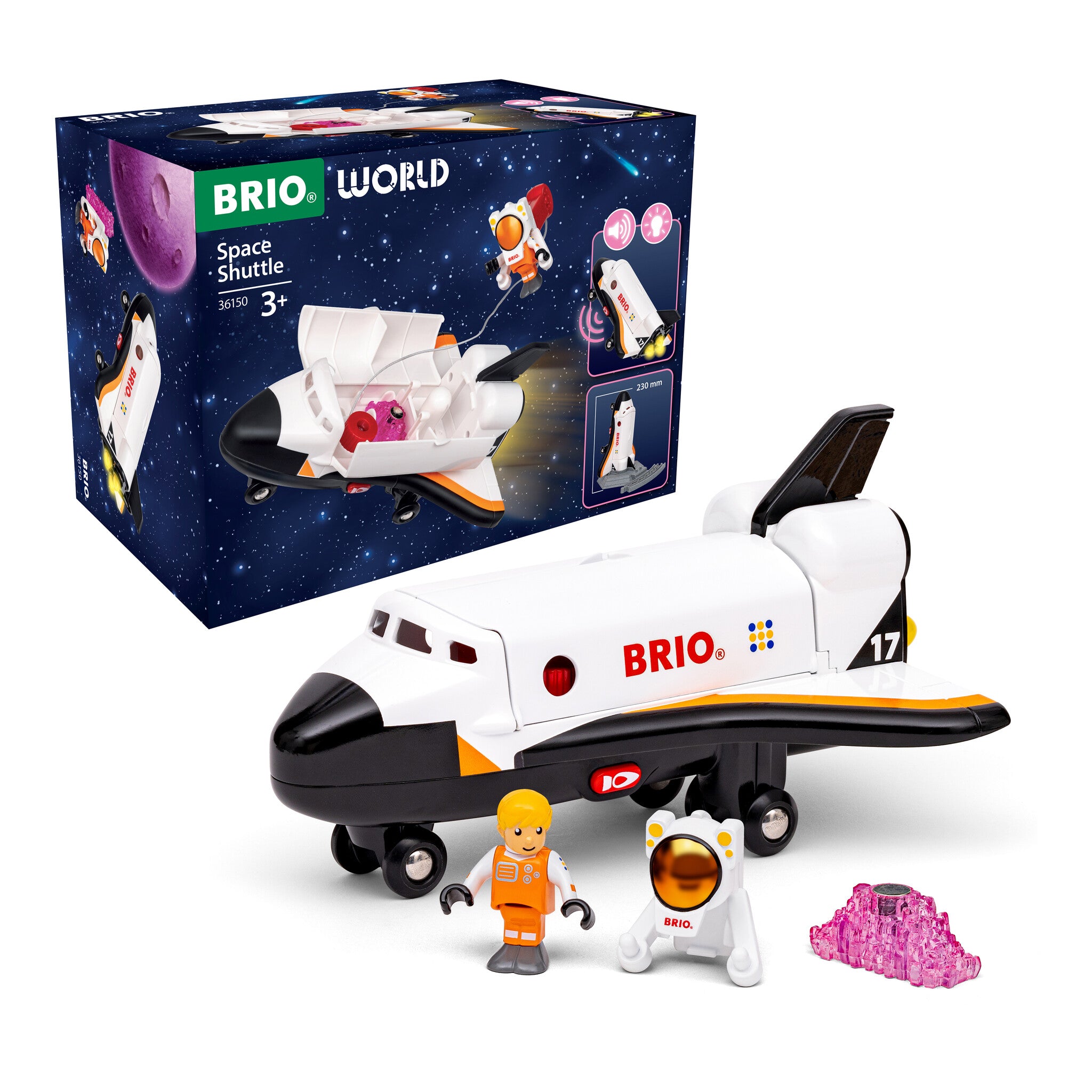 BRIO World Space Shuttle with Light and Sound